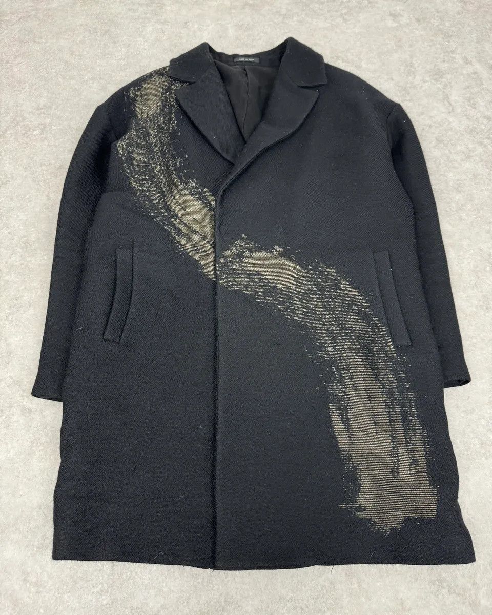 Emporio Armani AW2015 Emporio Armani Black Wool Aura Long Trench Jacket Size US M / EU 48-50 / 2 - 5 Thumbnail