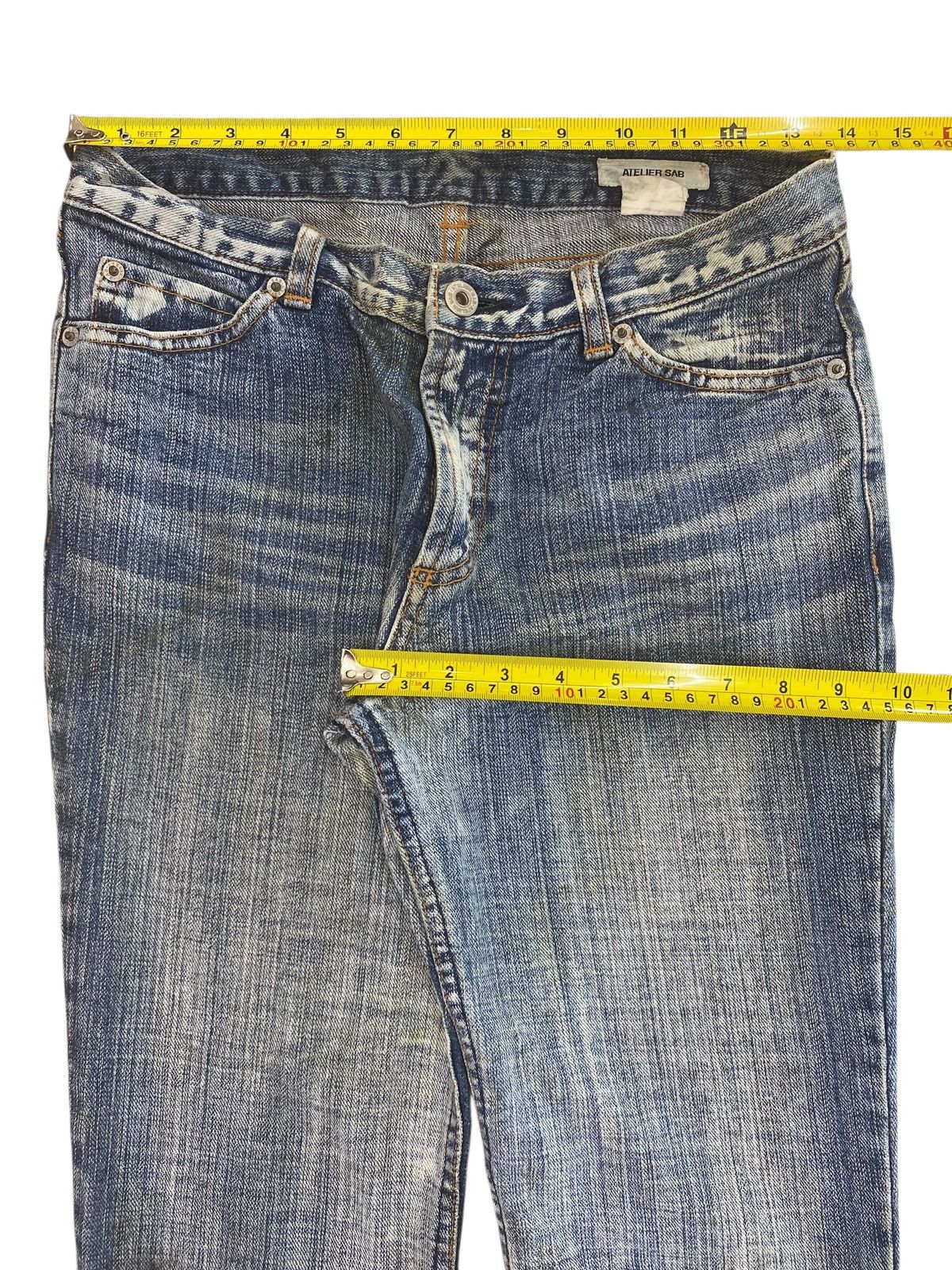 Other Japanese Brand Faded Blue Wash Style Loose Jeans Size US 28 / EU 44 - 5 Thumbnail