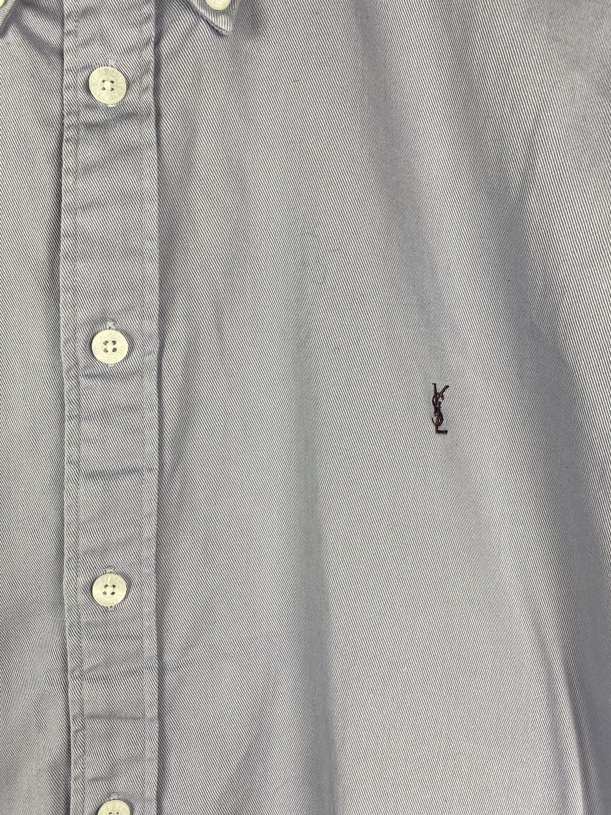 Vintage × Yves Saint Laurent Yves Saint Laurent YSL vintage heavy cotton button up shirt Size US XL / EU 56 / 4 - 10 Thumbnail