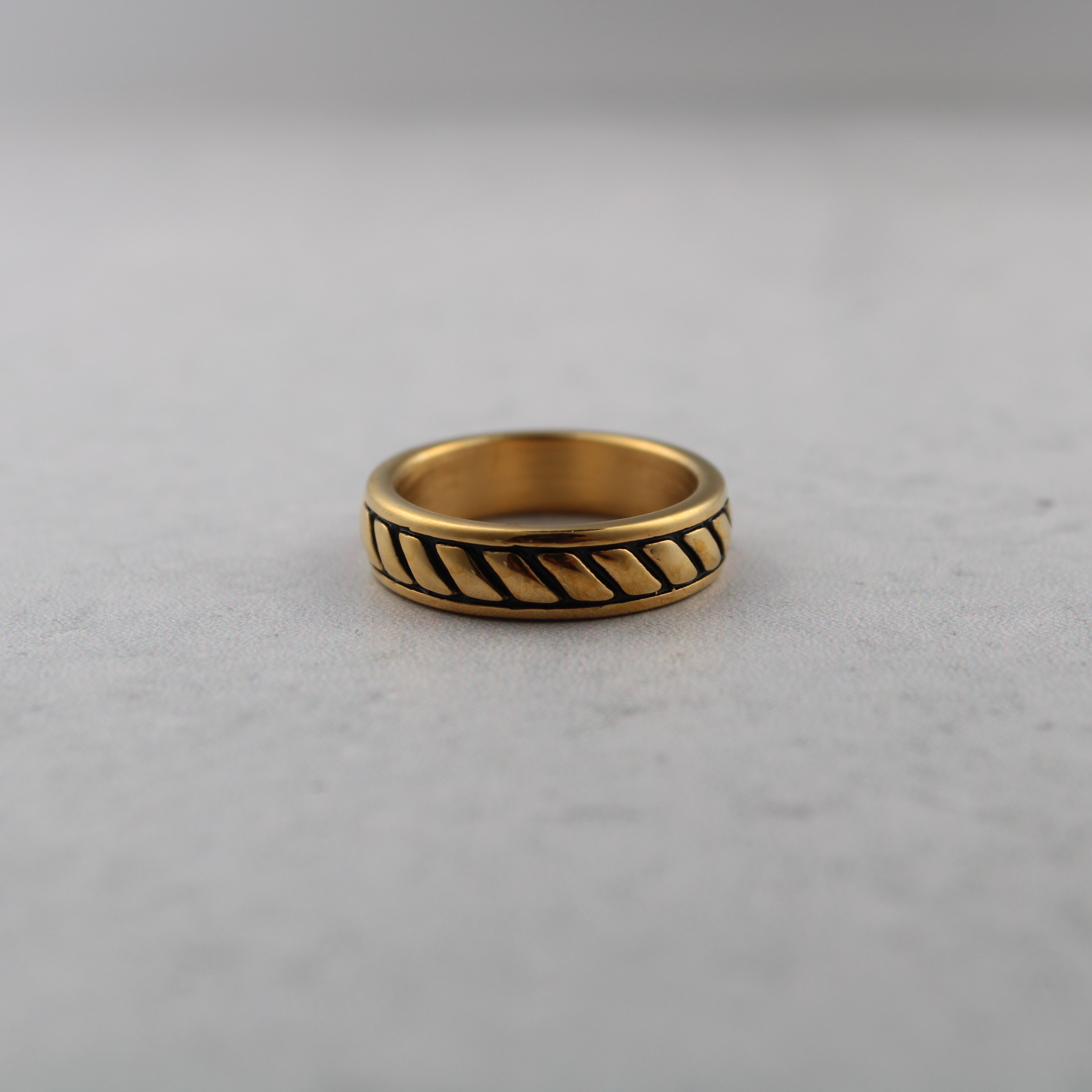 Jewelry Gold Rope Ring Size 8 Size ONE SIZE - 1 Thumbnail