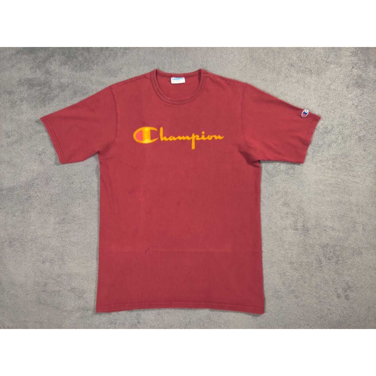 Champion Champion Shirt Adult Mens Large Dark Red Spell Out Logo Size US L / EU 52-54 / 3 - 1 Thumbnail