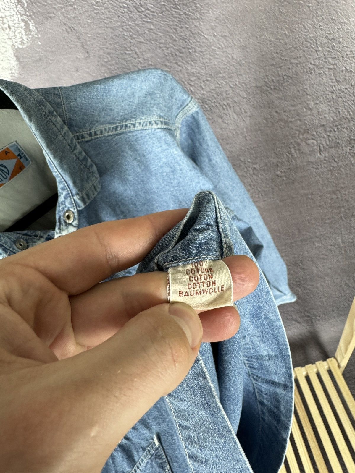 Replay × Vintage Replay cowboy western vintage made in Italy denim shirt Size US M / EU 48-50 / 2 - 11 Thumbnail