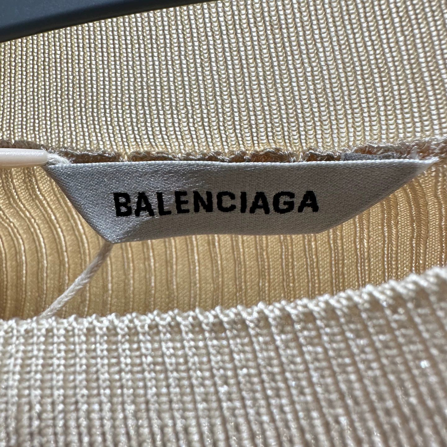 Balenciaga BALENCIAGA mar569 logo lettering slim knit top XS Size XS / US 0-2 / IT 36-38 - 3 Thumbnail