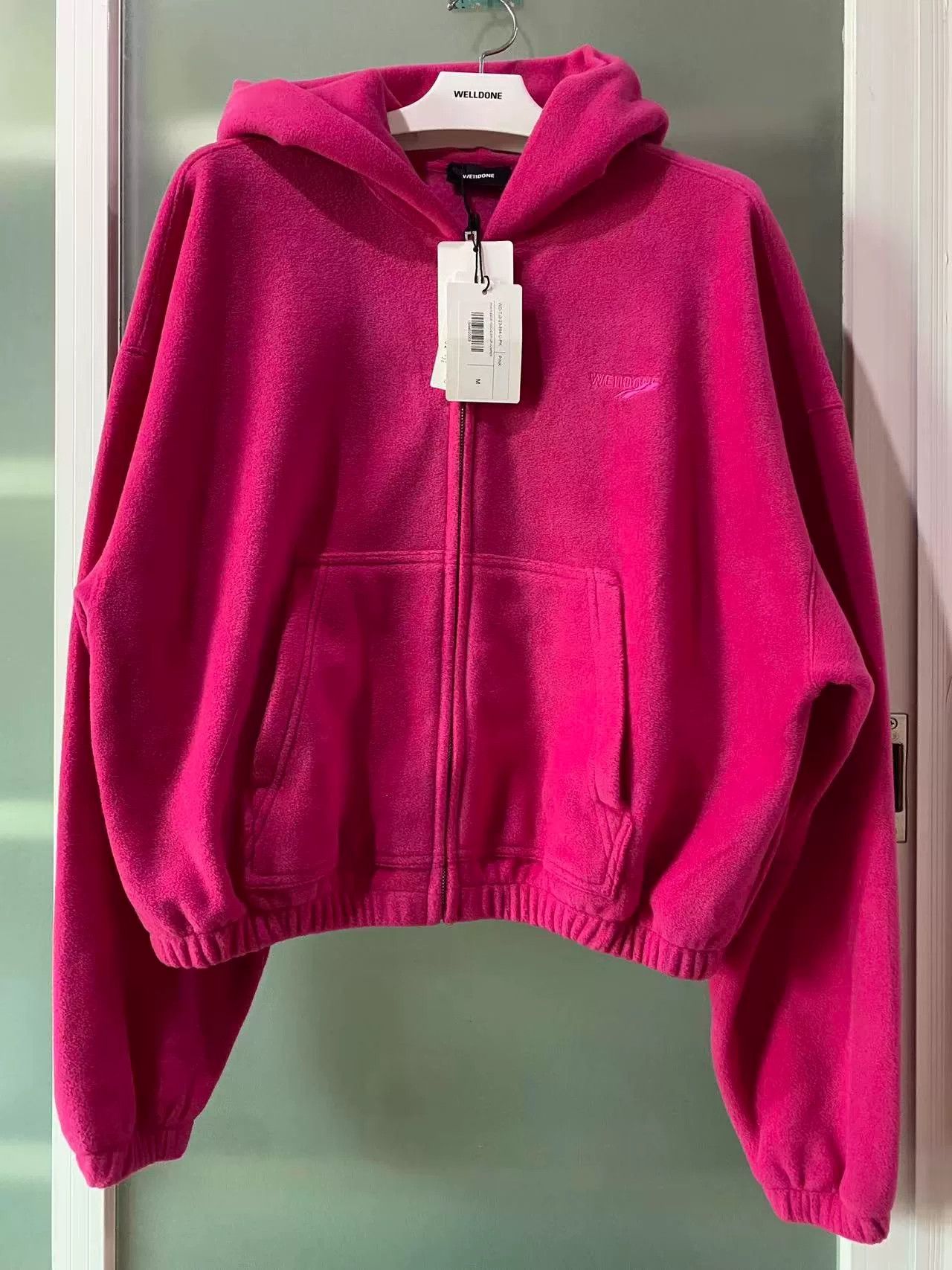 WE11DONE we11done logo zip-up hoodie in bright pink Size US M / EU 48-50 / 2 - 1 Thumbnail