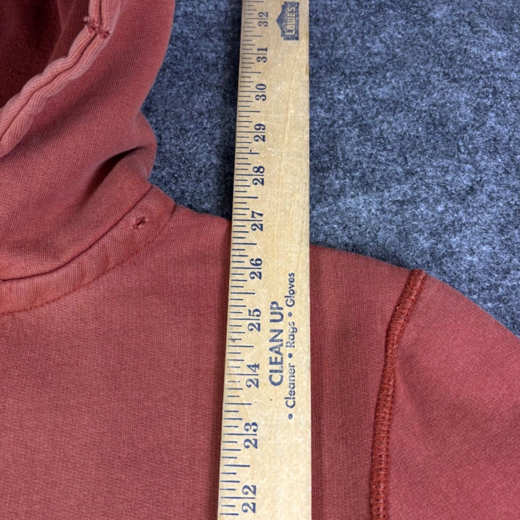 Vintage VINTAGE Steve & Barry's Mens Hoodie Burnt Orange Distressed Fleece Large Size US L / EU 52-54 / 3 - 4 Thumbnail