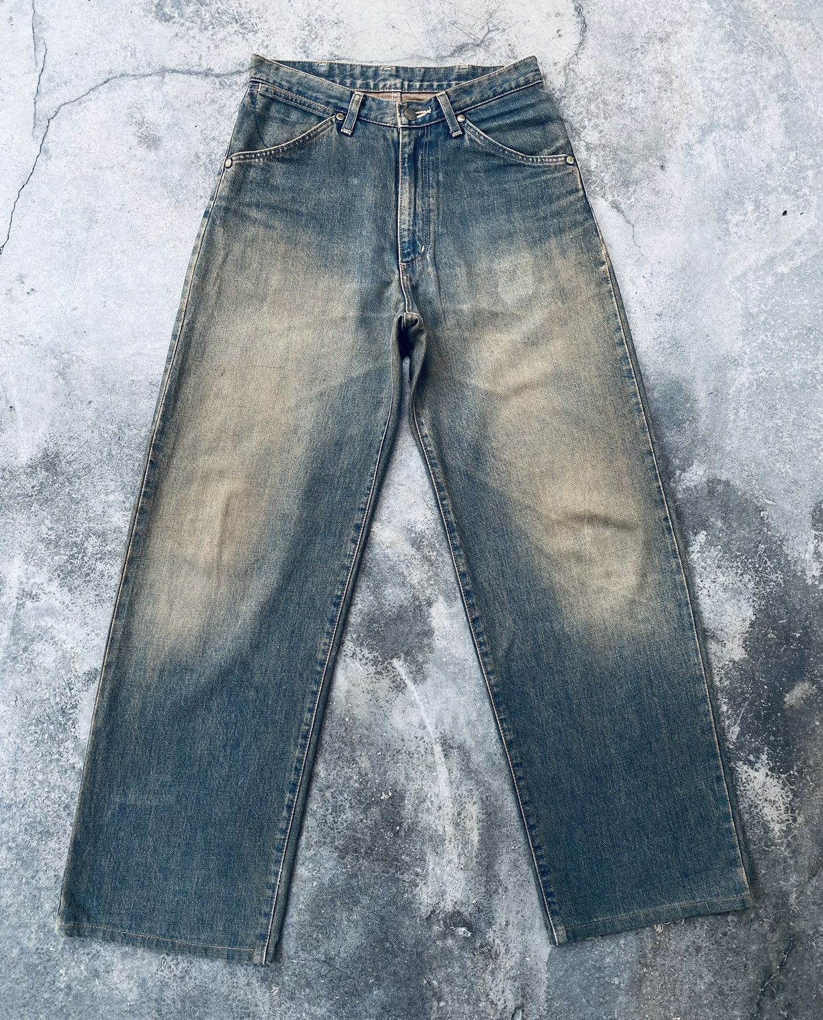 Wrangler Vintage wrangler Rusty Selvedge Distressed Denim Pants Size US 29 - 1 Thumbnail