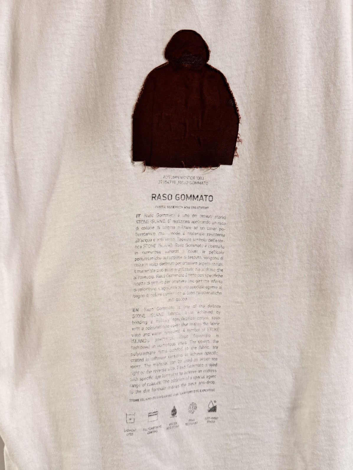 Stone Island × Vintage Vintage T-shirt Stone Island Archivo Raso Gammato faded Size US S / EU 44-46 / 1 - 13 Thumbnail