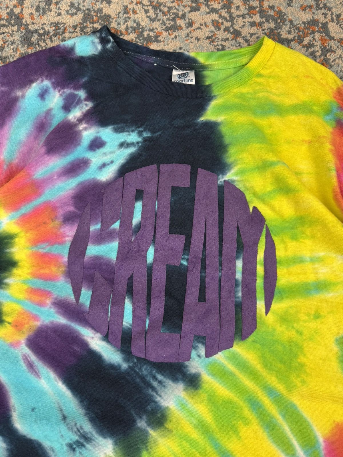 Band Tees Vintage 2000s Cream tie dye graphic band tee Size US XL / EU 56 / 4 - 6 Thumbnail