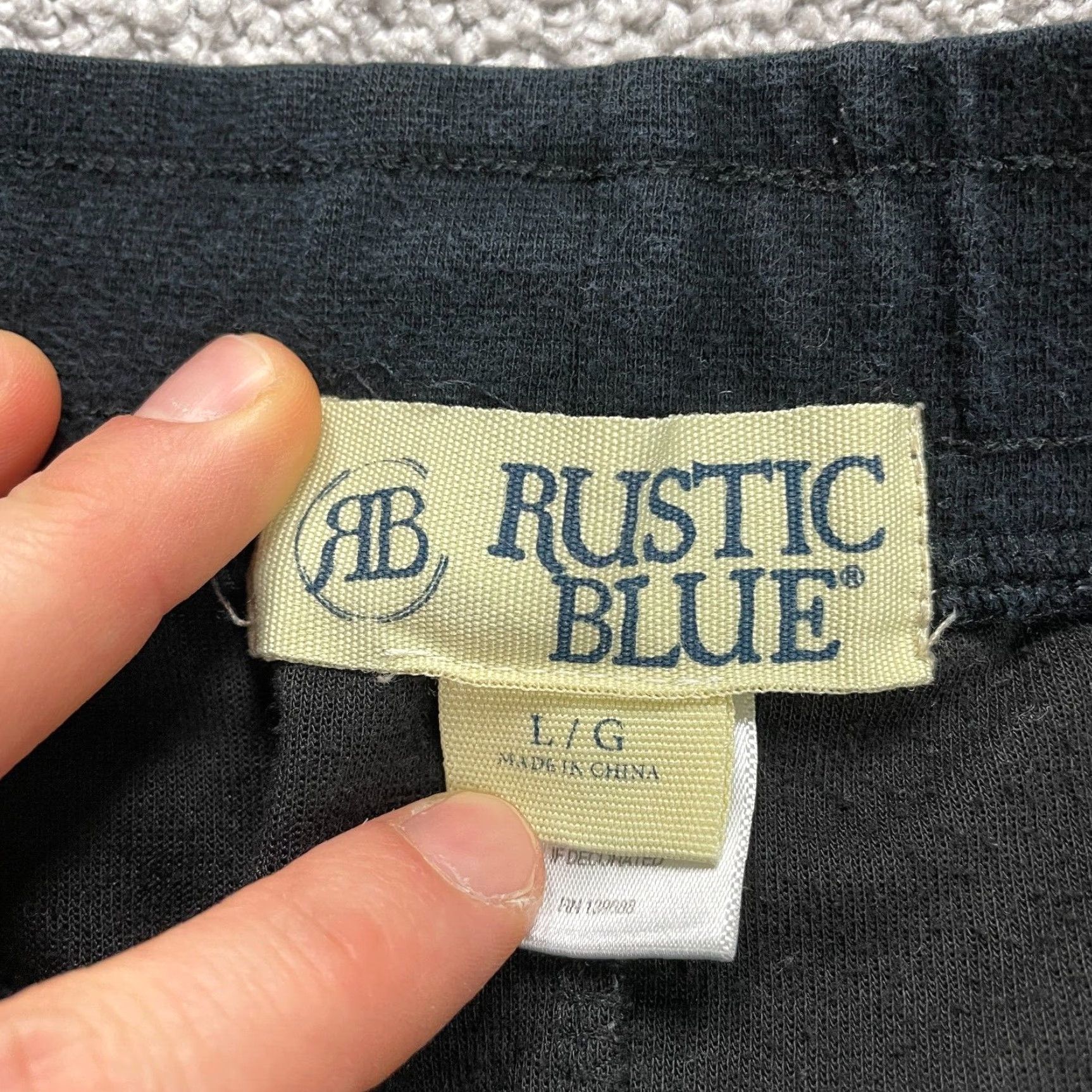 Vintage Blue Rustic Sweatpants Womens Large Gray Straight Pull On Casual 30x25 Pants Size 36" / US 14 / IT 50 - 5 Thumbnail