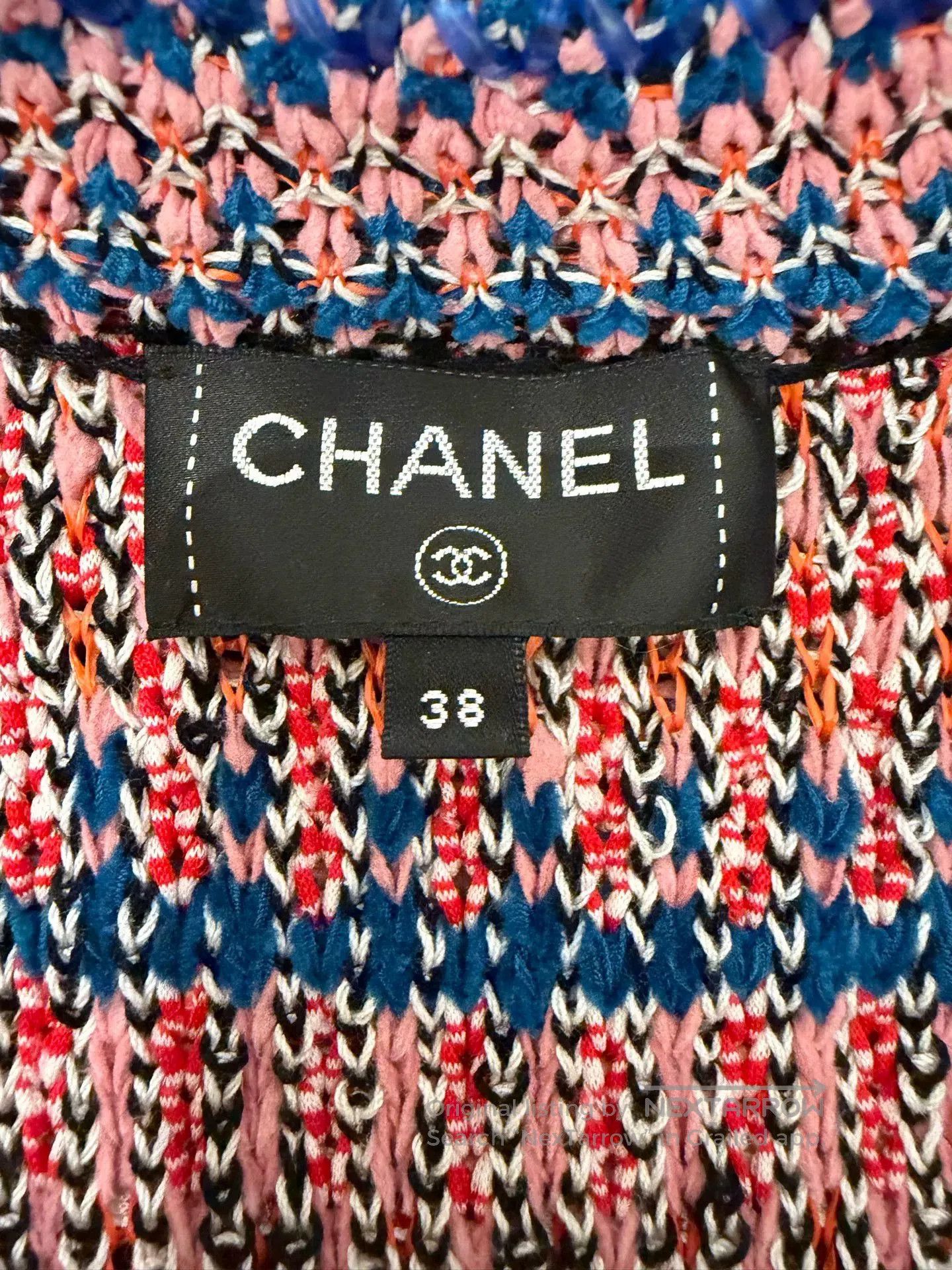 Chanel Chanel Runway Pink Blue Cardigan Size 38. Size US M / EU 48-50 / 2 - 3 Thumbnail