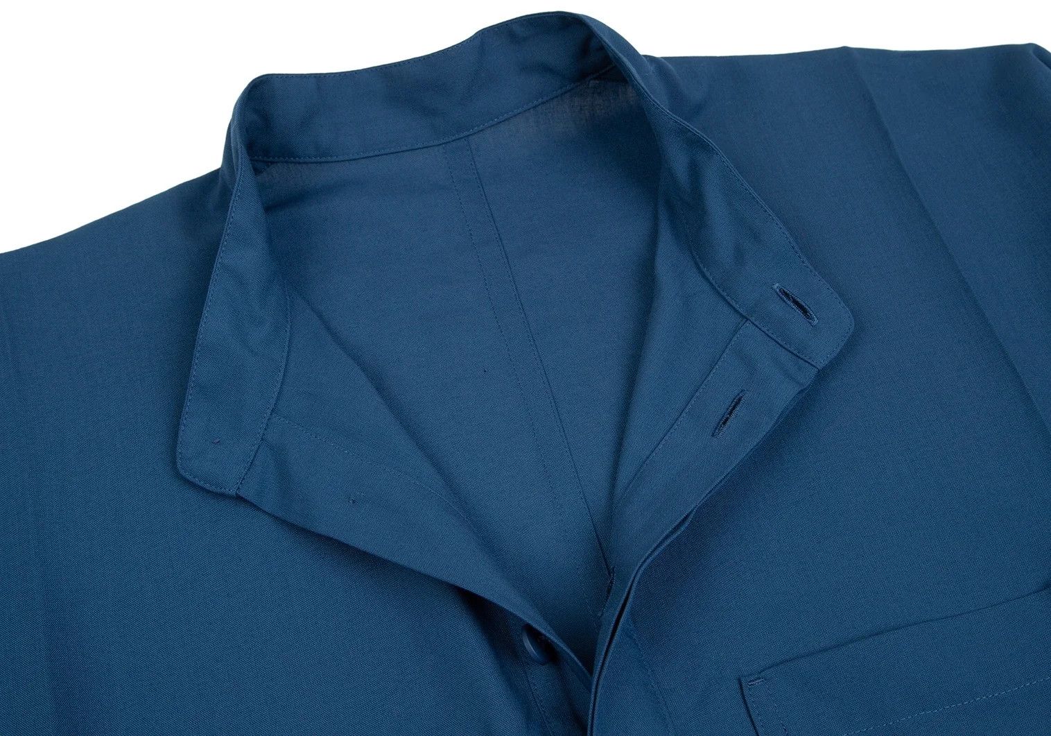 Issey Miyake Stand Collar Dolman Pullover Shirt in Blue2 Size US M / EU 48-50 / 2 - 6 Thumbnail