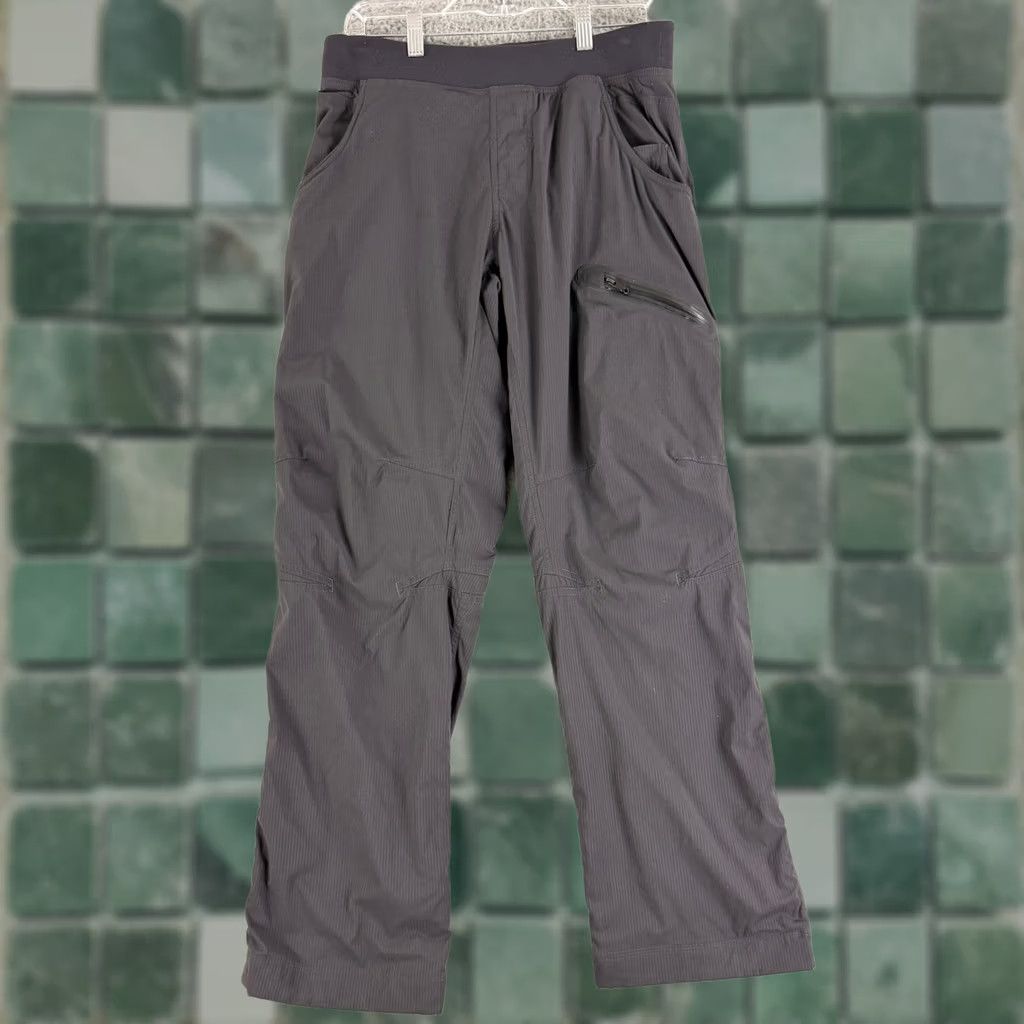Lululemon Lululemon Mens Small Grey Striped Cargo Straight Leg Activewear Pants Size US 29 - 1 Thumbnail