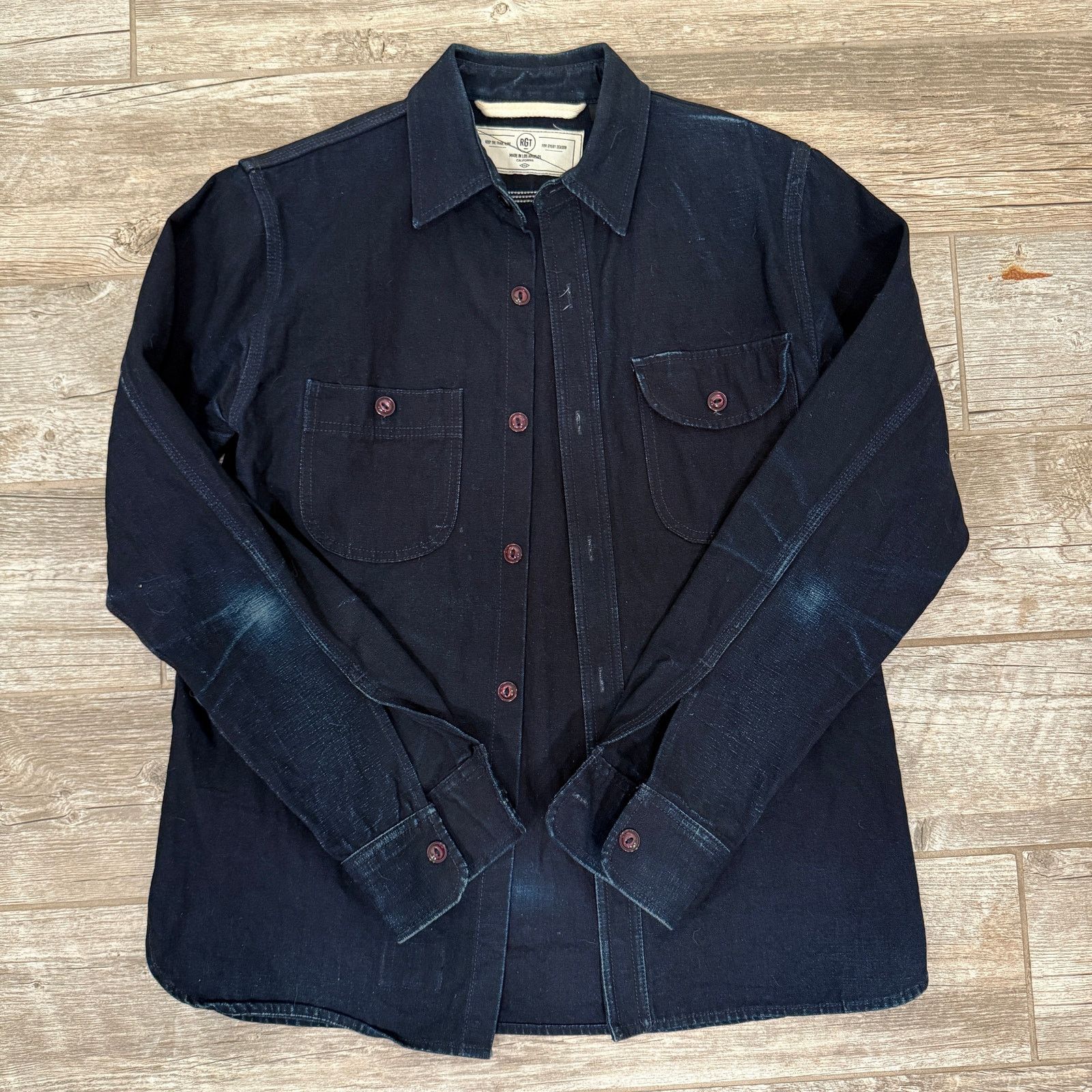 Rogue Territory Work Shirt - Indigo Selvedge Canvas - Size S