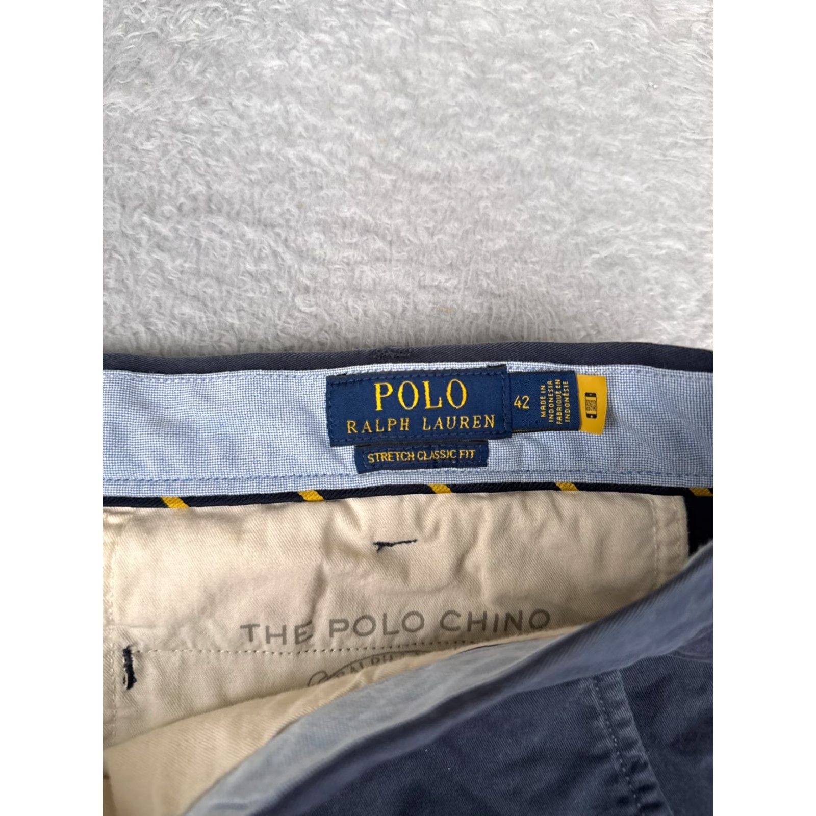 Polo Ralph Lauren Polo Ralph Lauren Chino Shorts Men 42 Blue Classic Fit Stretch Cotton Blend 9" Inseam USA Size US XL / EU 56 / 4 - 7 Thumbnail