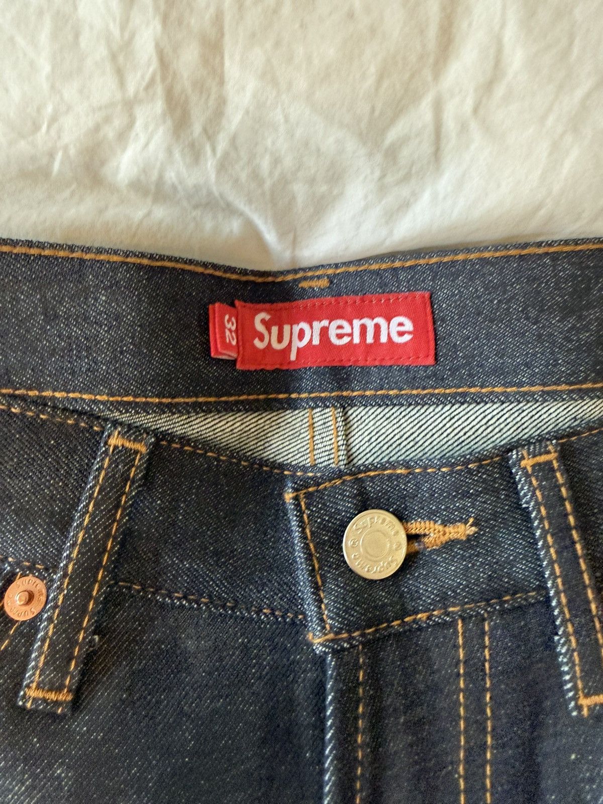Supreme Supreme Baggy Jeans Raw Size 32 Size US 32 / EU 48 - 4 Thumbnail