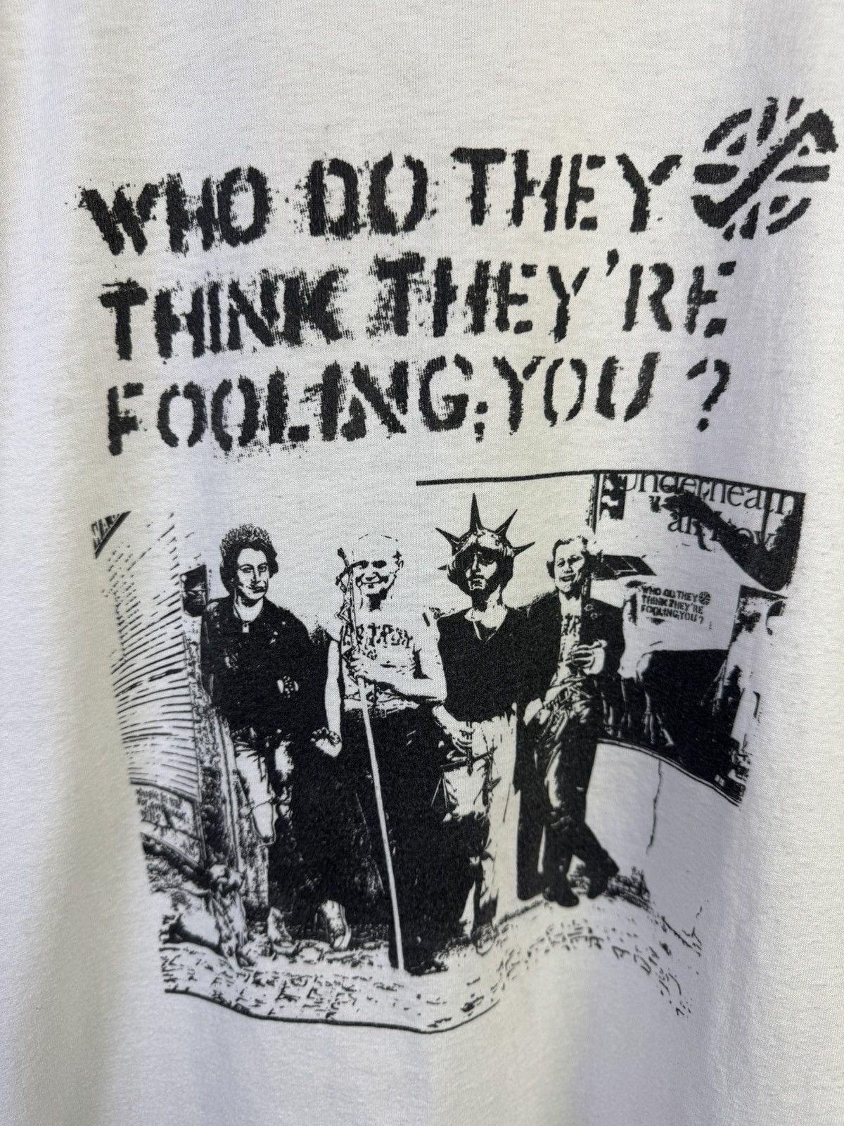Band Tees Vintage Crass Punk Rock Who Do TheyThink They’re Fooling You Size US M / EU 48-50 / 2 - 4 Thumbnail