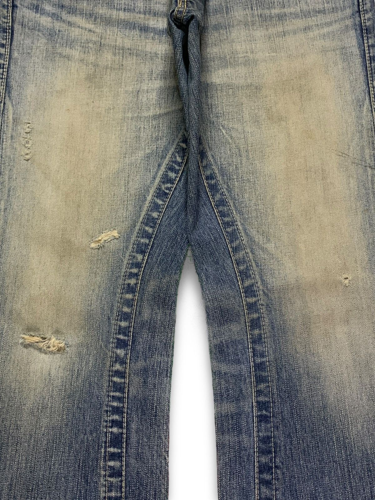 Japanese Brand Vintage Japanese Blue Way Rusty Wash Distressed Loose Jeans Size US 32 / EU 48 - 5 Thumbnail