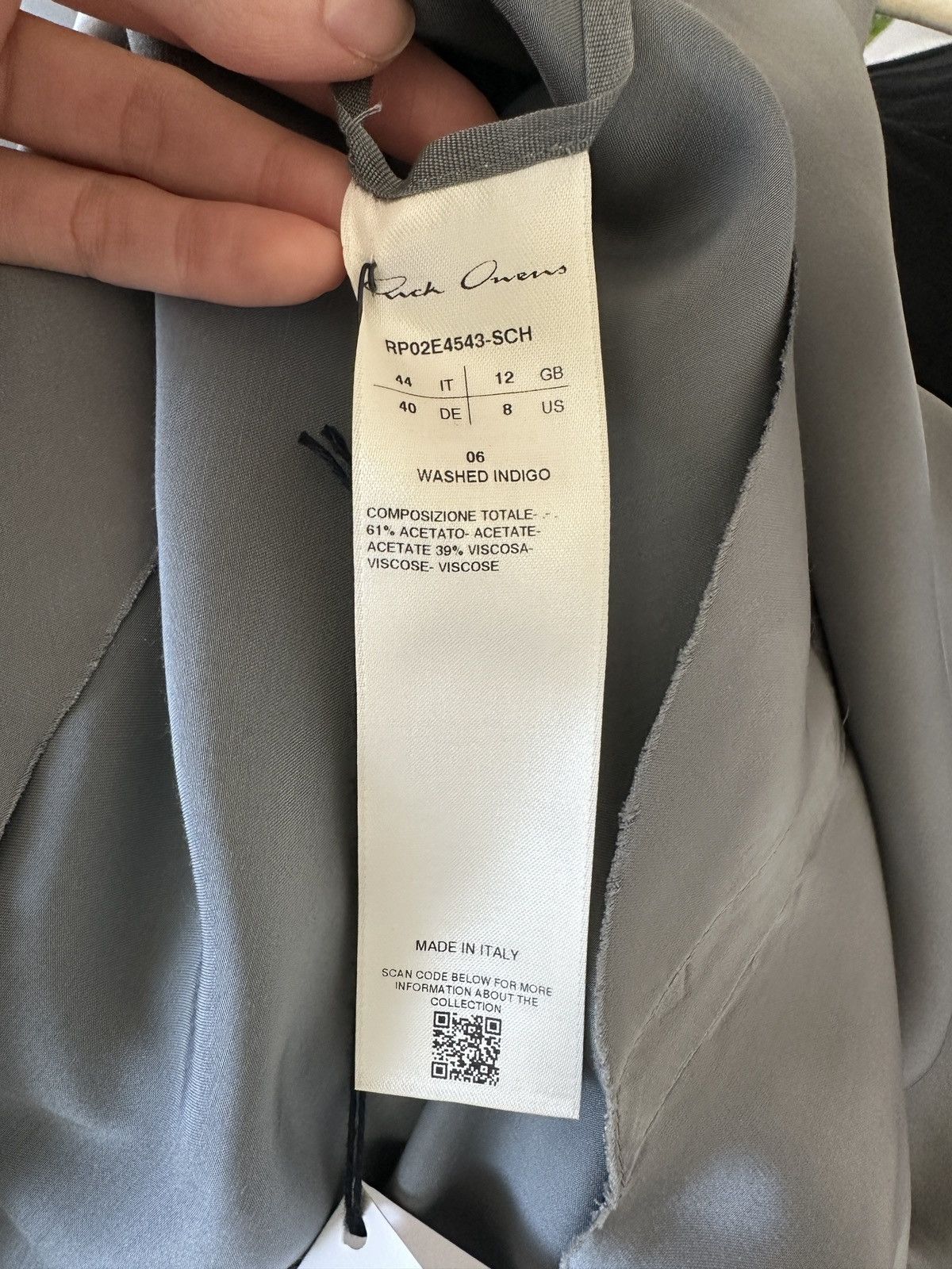 Rick Owens Rick Owens - Silver Gray Concordians Seb Midi Dress Size M / US 6-8 / IT 42-44 - 7 Thumbnail