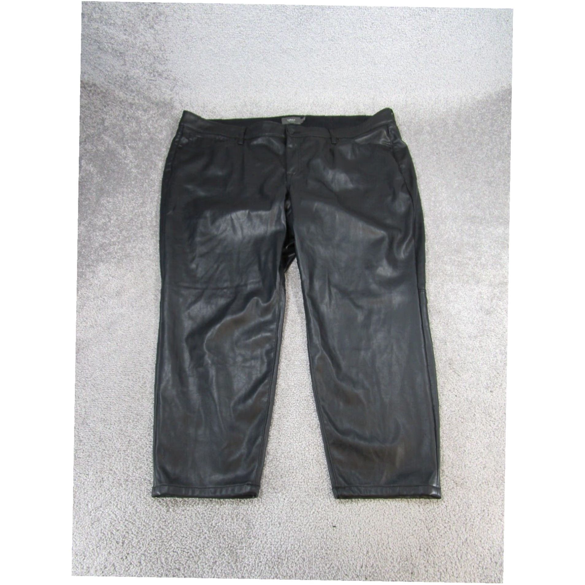 Torrid Torrid Womens Faux Leather Pants Black Skinny Fit 26 XL Size 26" / US 2 / IT 38 - 1 Thumbnail