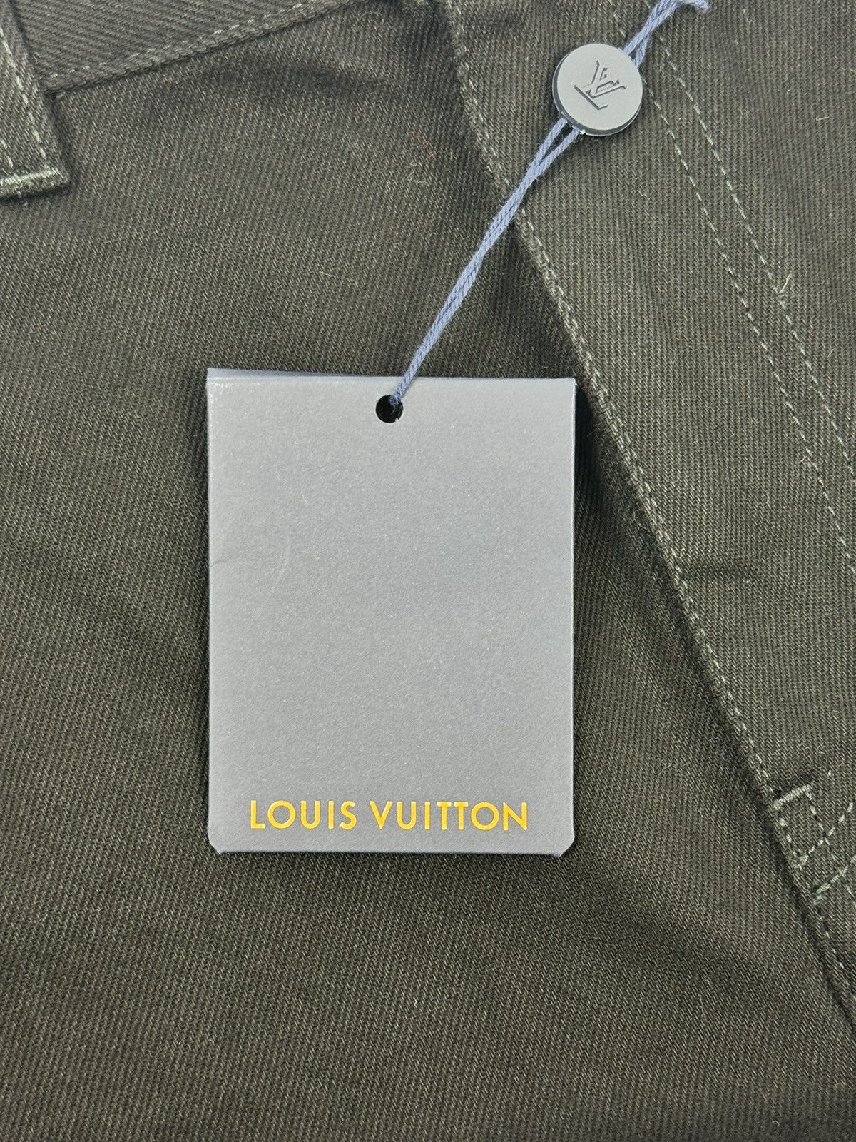 Louis Vuitton MONOGRAM PRINT DENIM CARGO TROUSERS Size US 34 / EU 50 - 6 Thumbnail