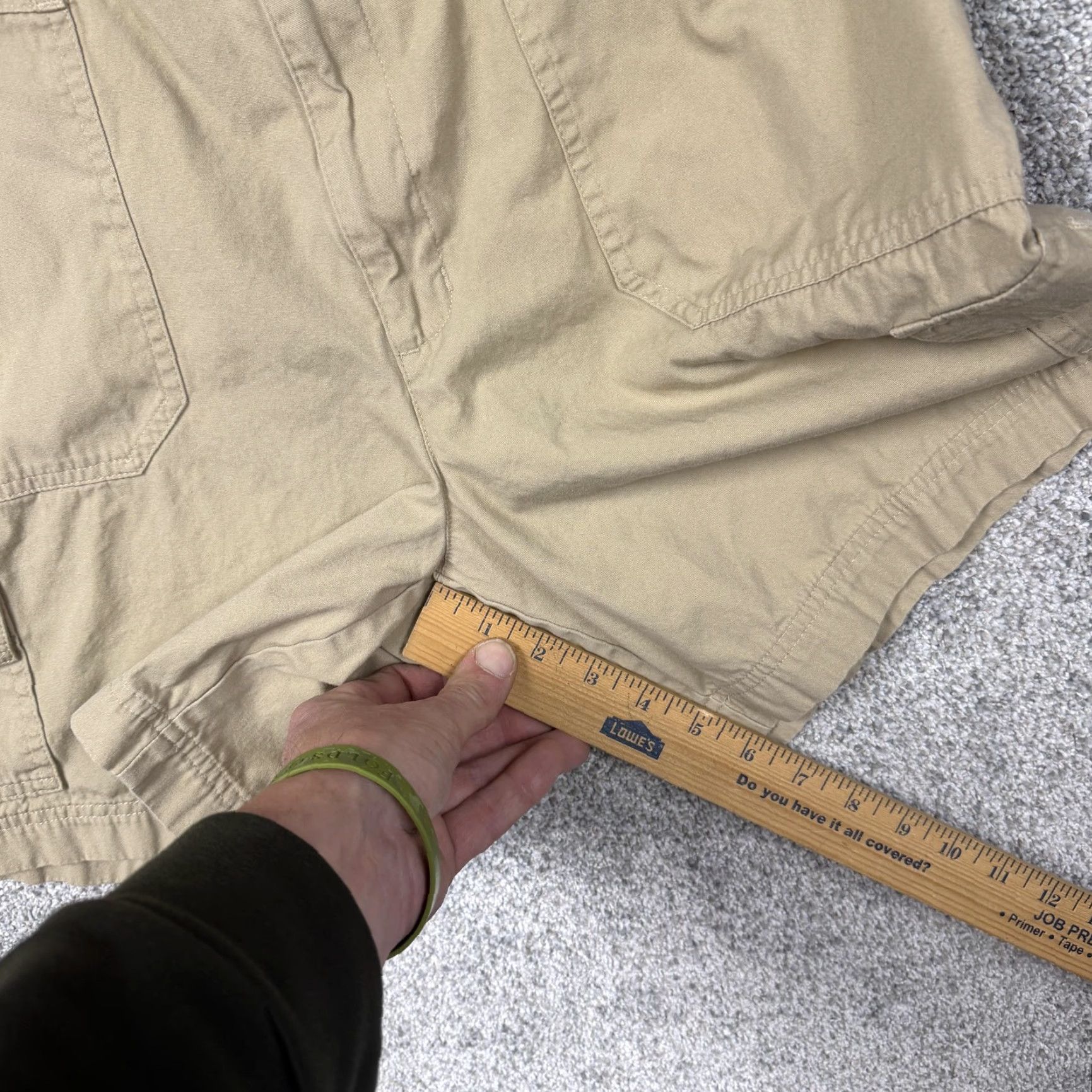 Vintage VINTAGE White Stag Cargo Shorts Womens 8 Regular Khaki 6 in Inseam 28 in Waist Summer 90s Bohemian Retro Casual Size 30" / US 8 / IT 44 - 5 Thumbnail