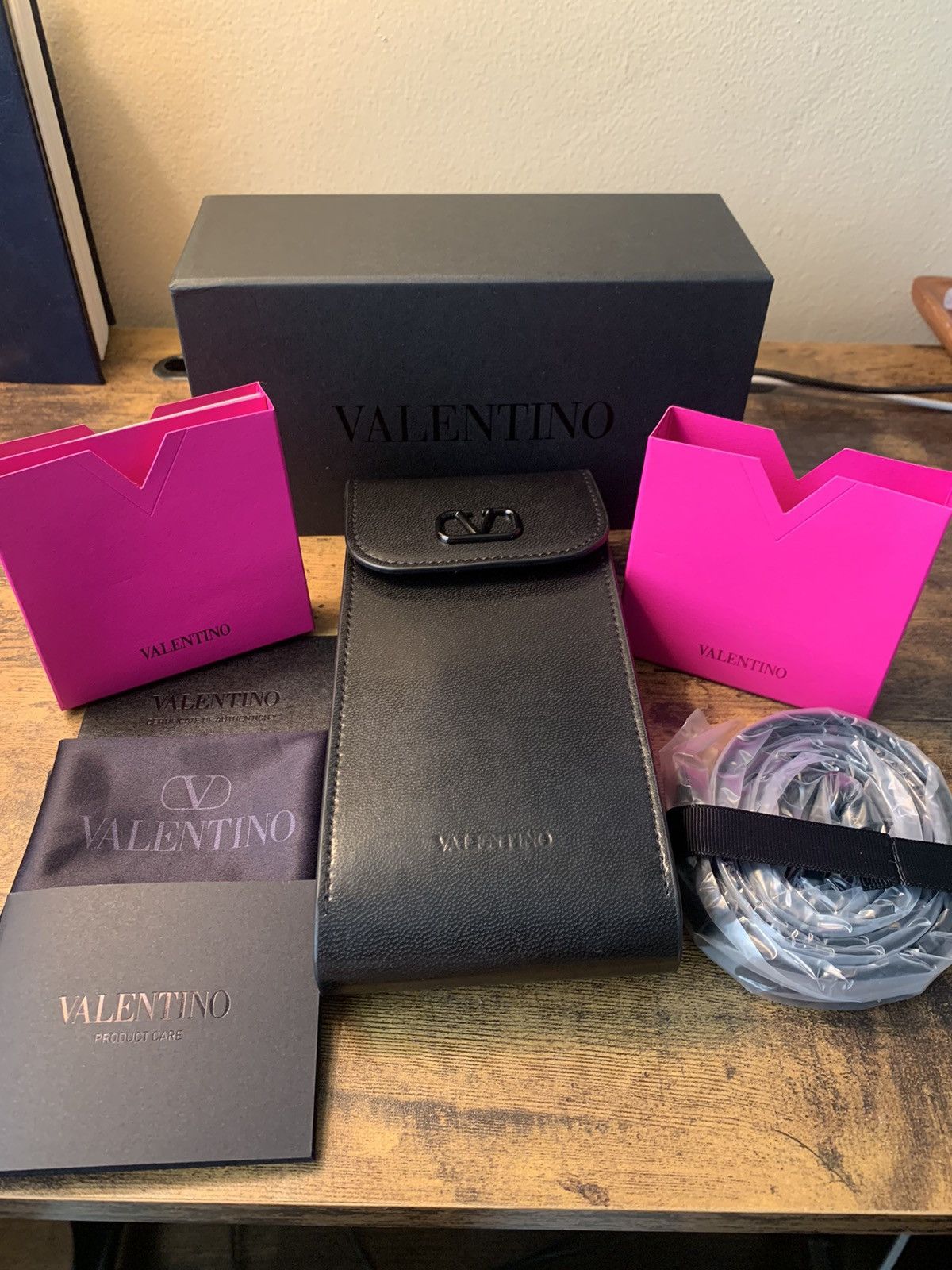 Valentino *RARE* New Valentino V-Hexagon Titanium Sunglasses w/ Bag!!! Size ONE SIZE - 2 Thumbnail