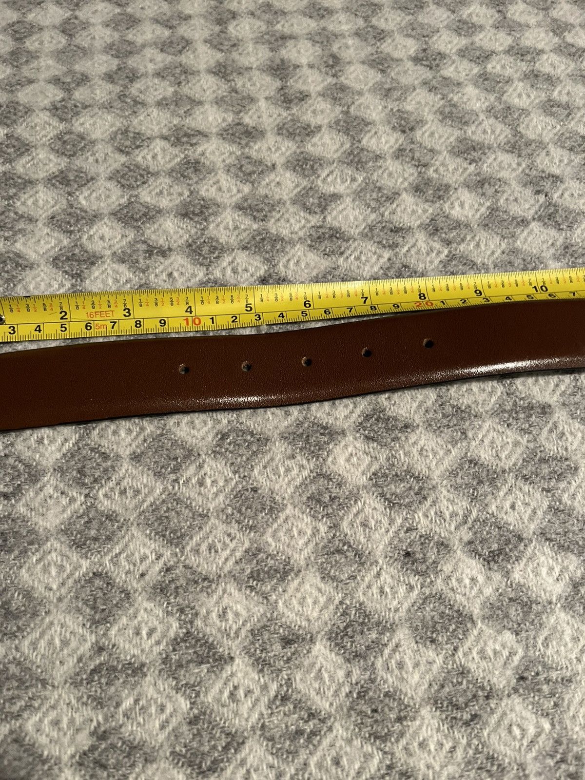 Simons Brown Leather Belt Simons Size 34 Size 34 - 4 Thumbnail