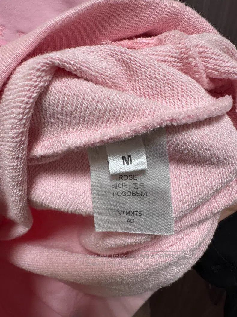 Vetements VETEMENTS Pink Sweatshirt Size US M / EU 48-50 / 2 - 3 Thumbnail