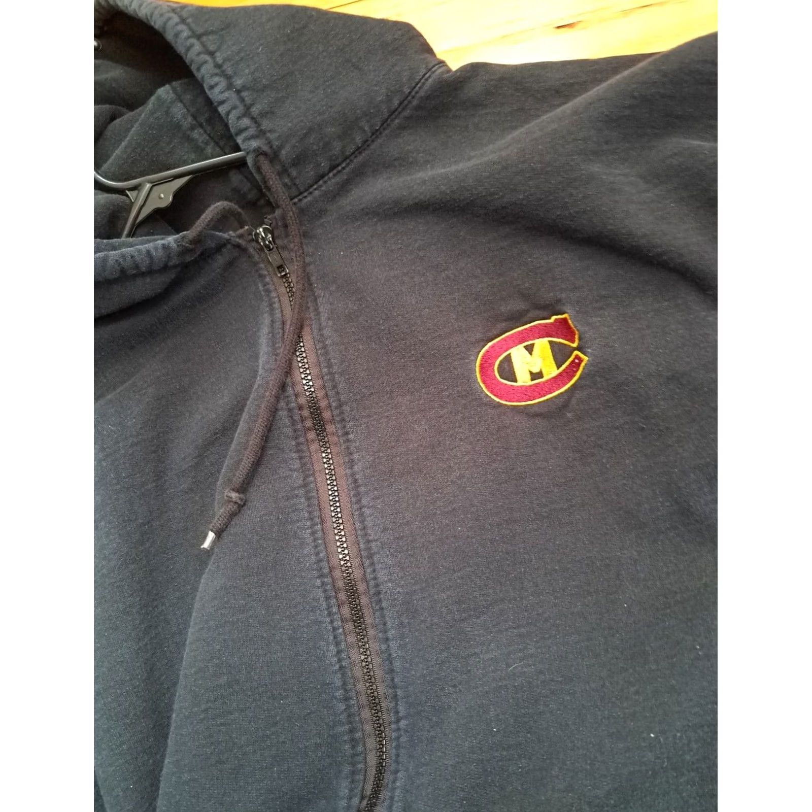 Vintage Vintage Central Michigan University Full Zip Cotton Hooded Sweatshirt L Size US L / EU 52-54 / 3 - 7 Thumbnail
