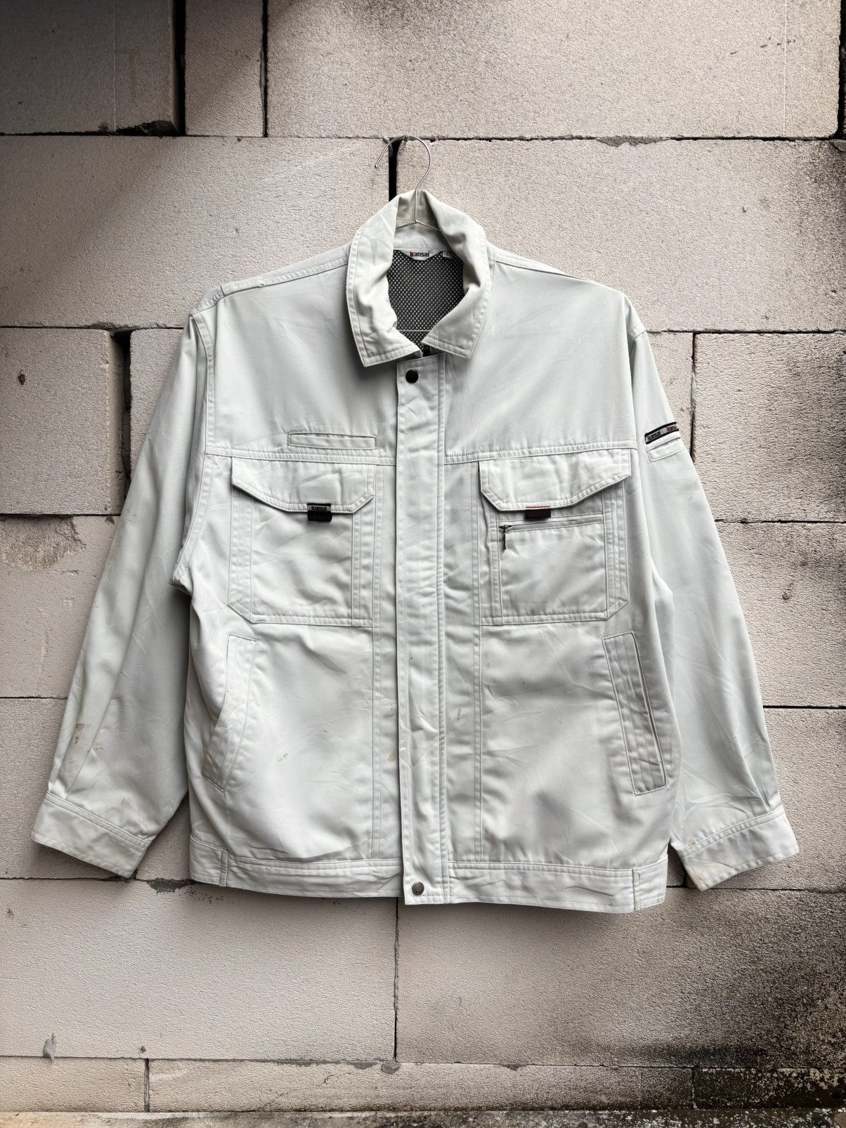 Kansai Yamamoto Thrashed KANSAI YAMAMOTO ZIP JACKET Distressed ERD Grunge Size US L / EU 52-54 / 3 - 1 Thumbnail
