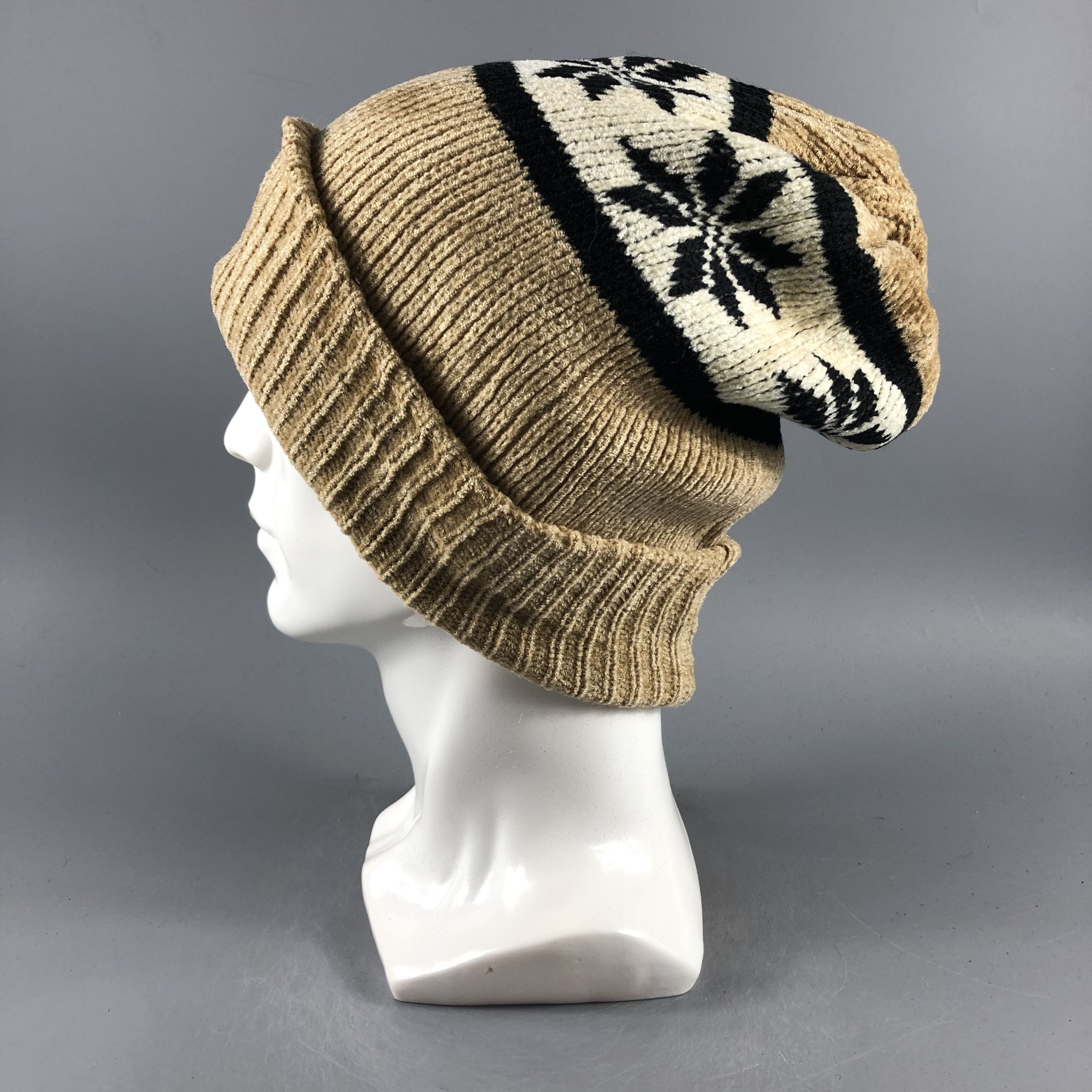 Japanese Brand × Vintage Unknown Fair Isle Beanie Snow Hat Snow Cap -D312 Size ONE SIZE - 1 Thumbnail