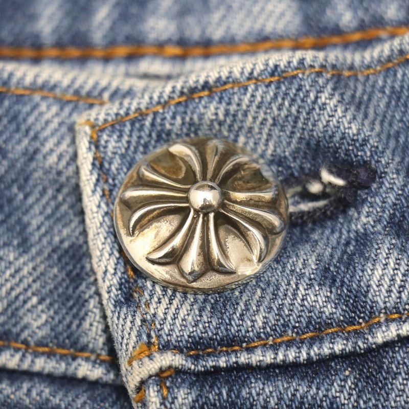 Chrome Hearts Chrome Hearts x Levi's Stencil Cross Patch Denim | Grailed