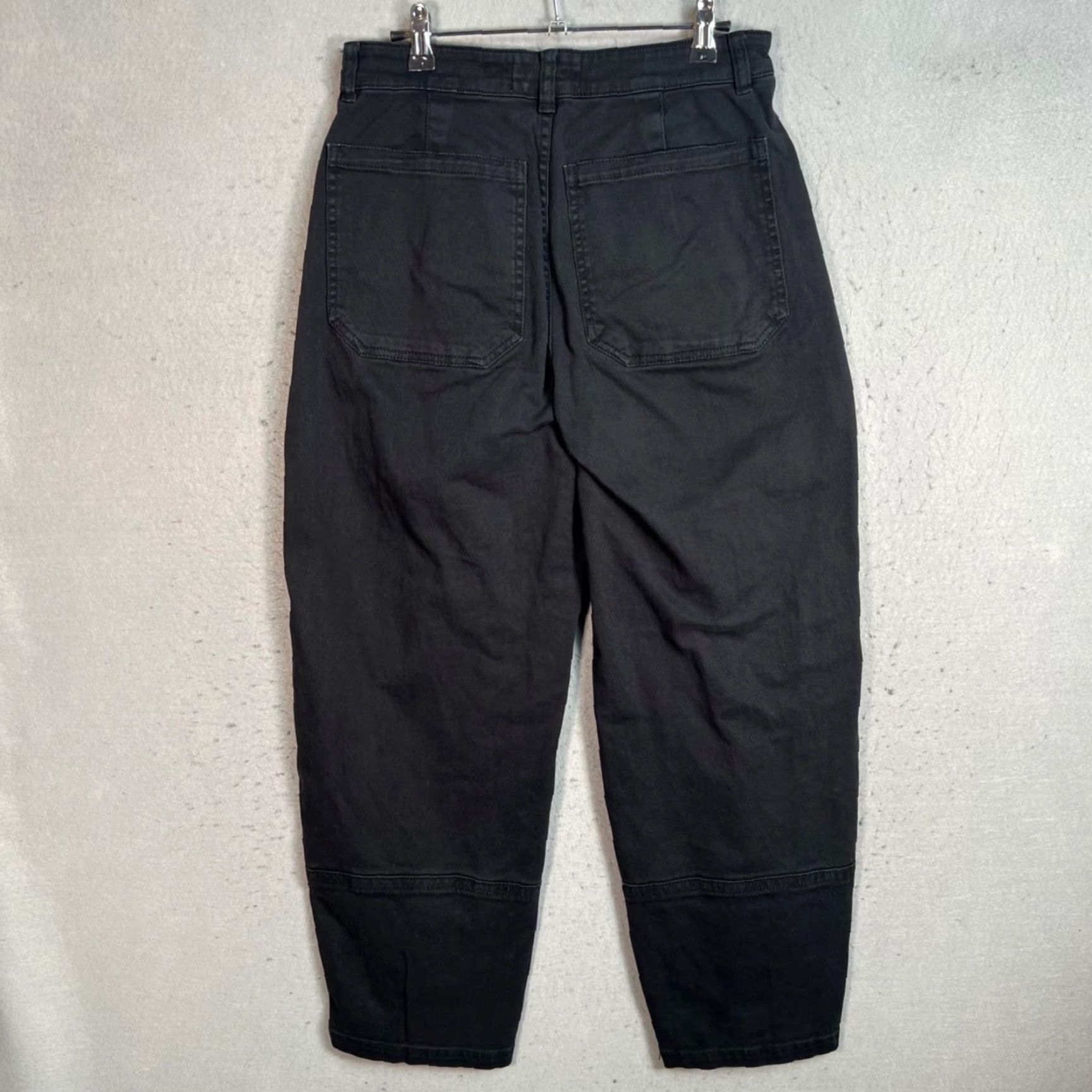 Everlane Everlane Pants Chino Tapered Adult Womens 4 Tall Black Organic Cotton Blend Stretch Zipper Front Flat Rise High Inseam 28 in Regular Casual Mens? Size 27" / US 4 / IT 40 - 2 Thumbnail