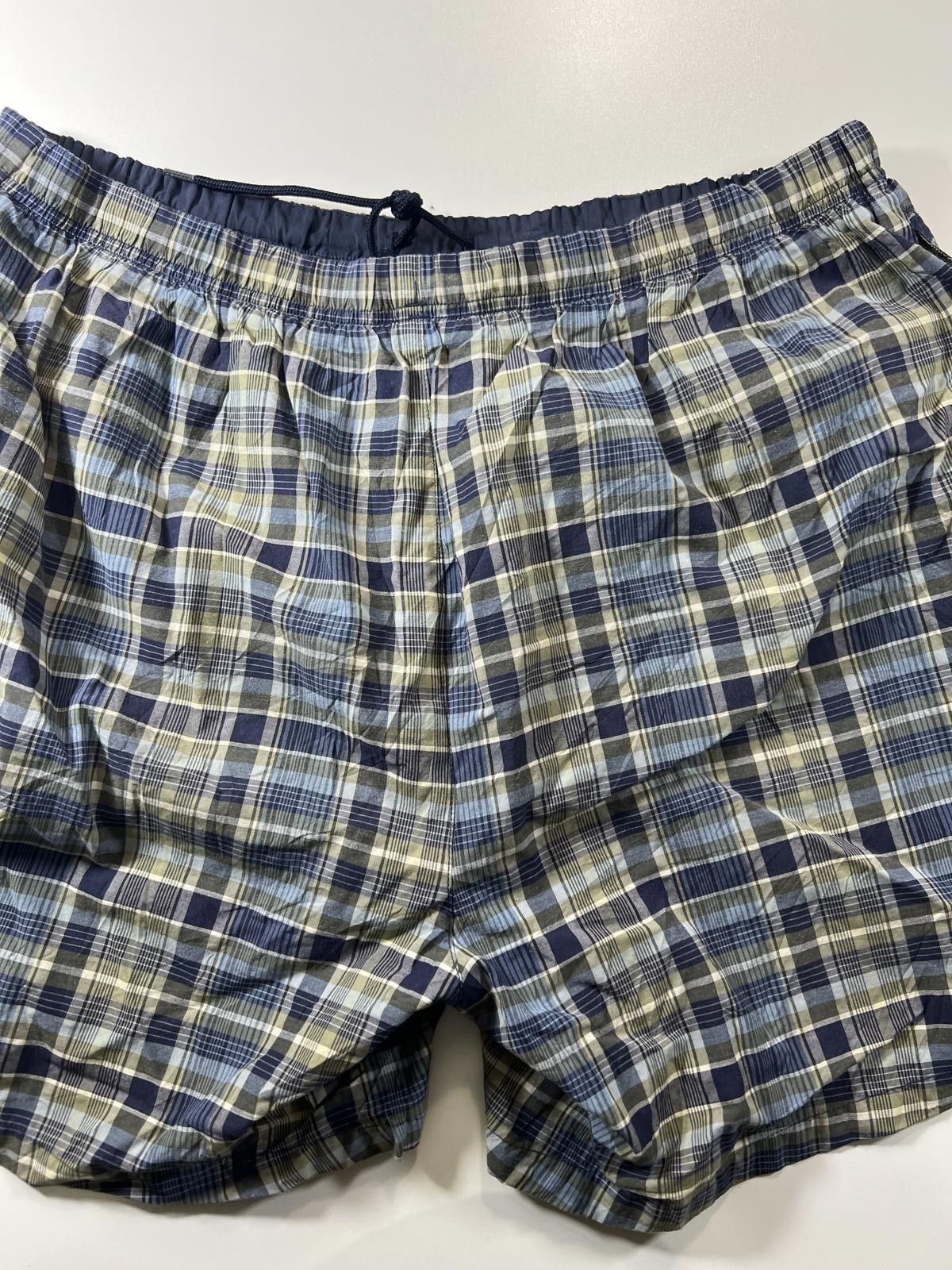 Unknown London Nautica Men's Blue and Beige Plaid Shorts Size US 36 / EU 52 - 9 Thumbnail