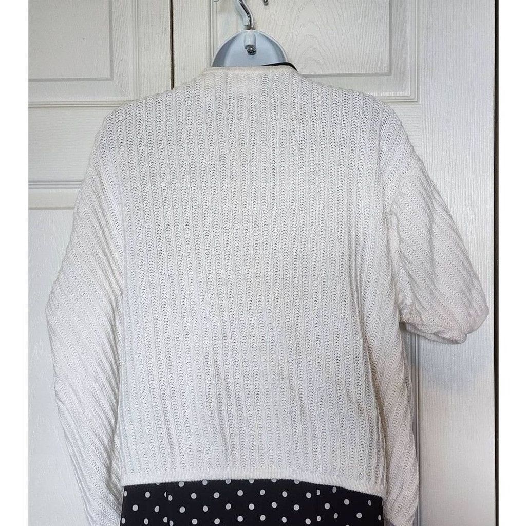 Other Russ White Fuzzy Cardigan Size XL / US 12-14 / IT 48-50 - 4 Thumbnail