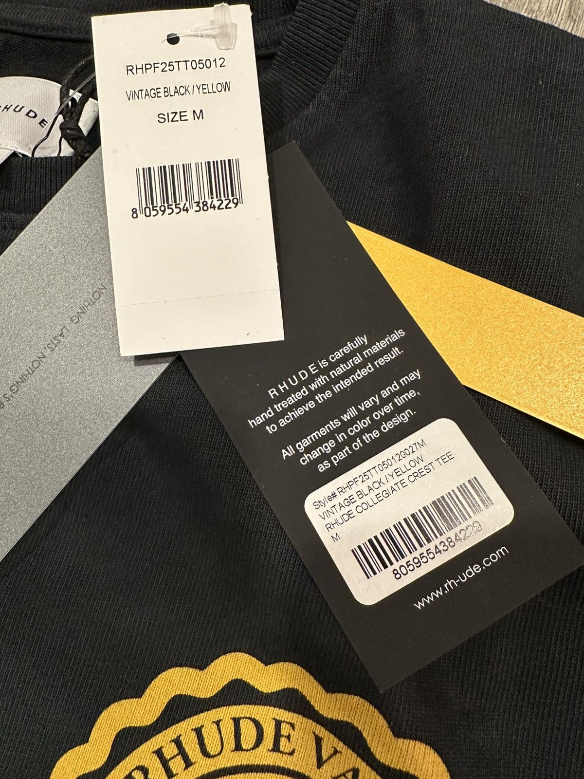 Rhude Rhude Collegiate Crest T Shirt Sz Medium Size US M / EU 48-50 / 2 - 2 Thumbnail
