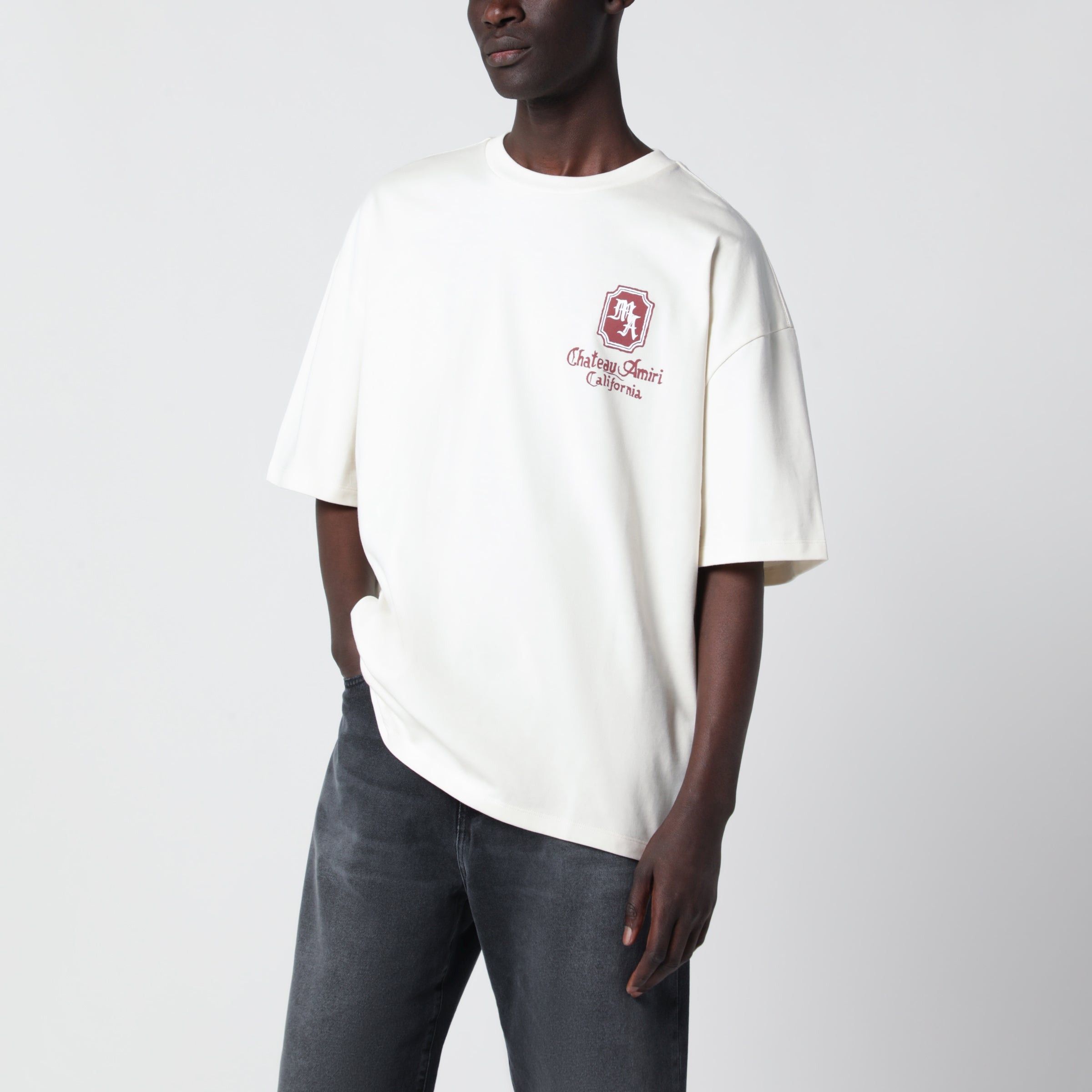 Amiri Amiri Chateau Amiri California Ivory Cotton T-Shirt Size US L / EU 52-54 / 3 - 1 Preview