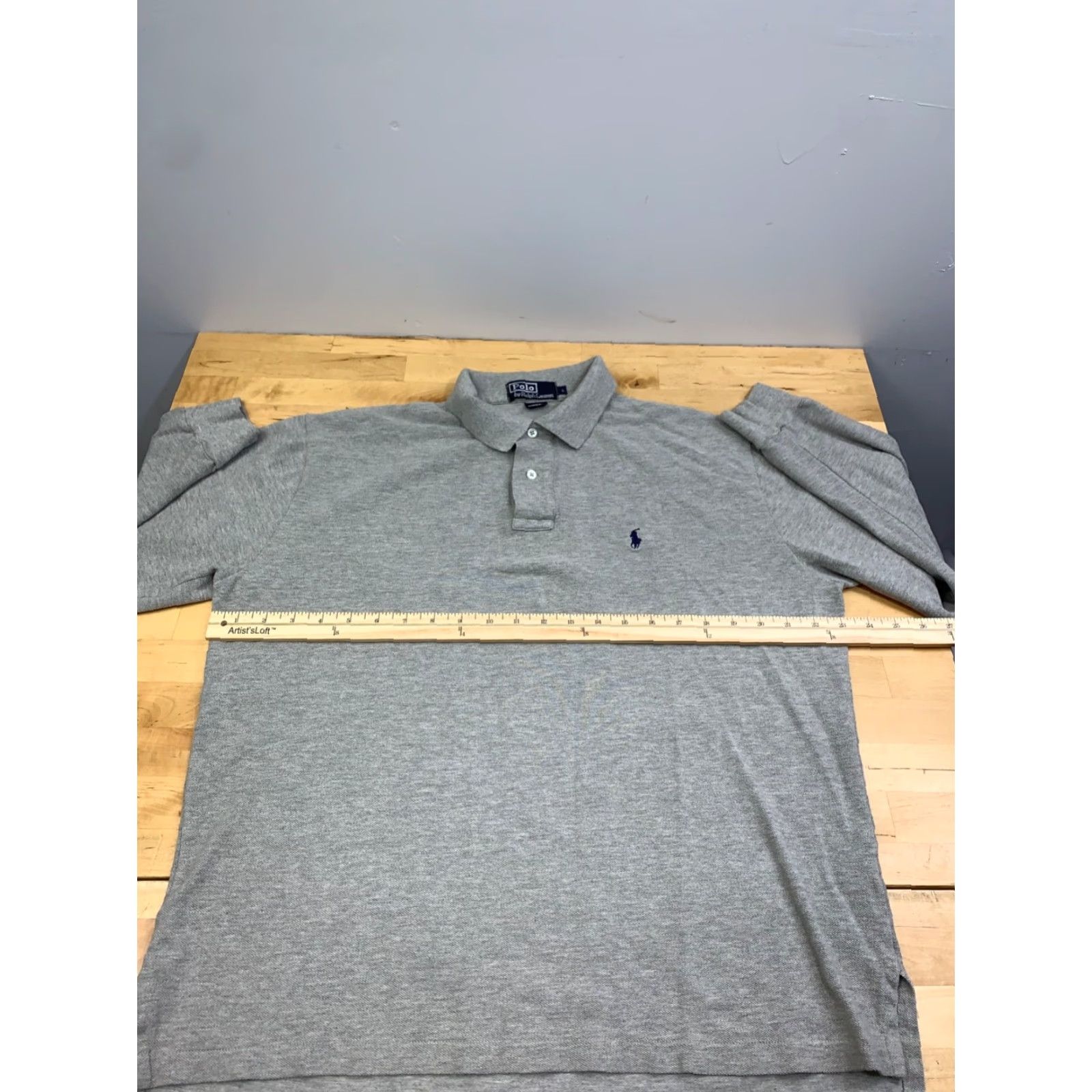 Polo Ralph Lauren VINTAGE Polo Ralph Lauren Long Sleeve Shirt Men L Gray Casual Preppy 90s Shirt Mens L Gray Polo Ralph Lauren Size US L / EU 52-54 / 3 - 6 Thumbnail
