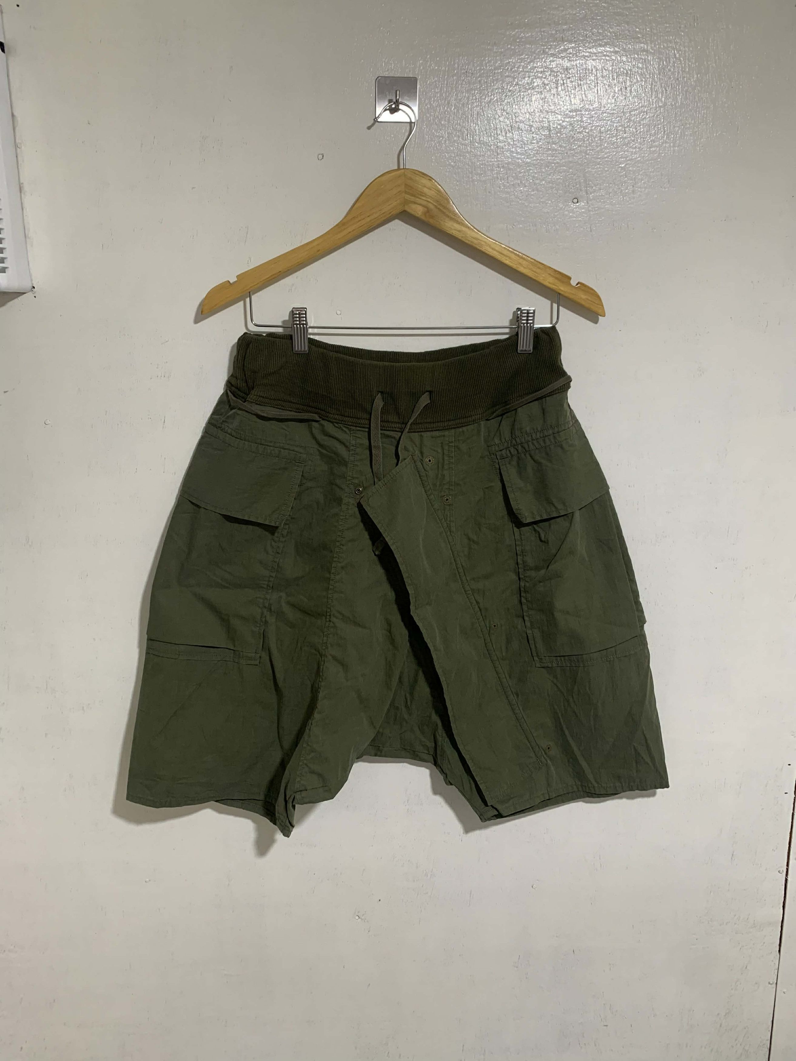 Kapital Kapital Khaki Bermuda Two Zip Shorts Size US 30 / EU 46 - 1 Thumbnail