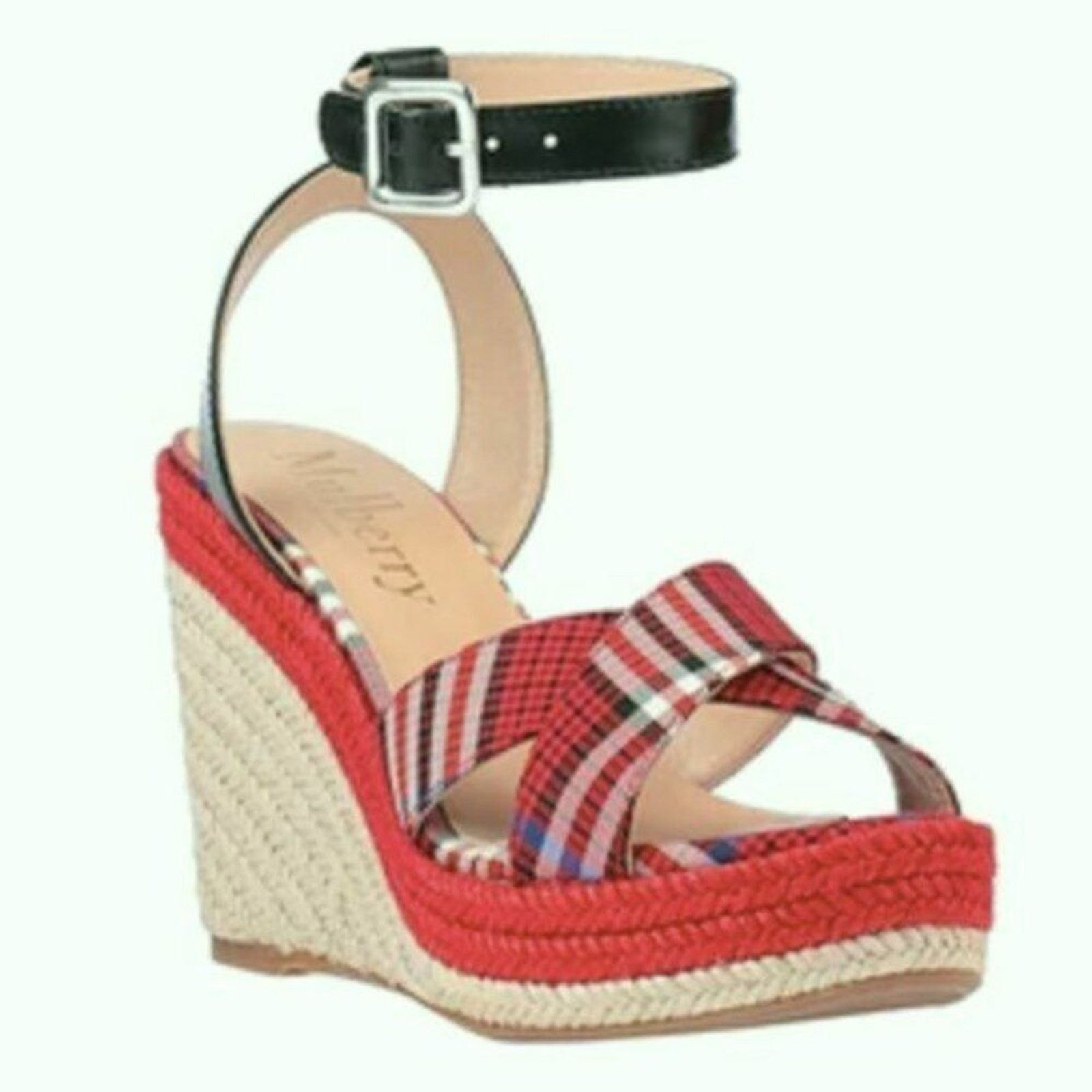 Mulberry Mulberry tartan sandals Red size 7 Size US 7 / IT 37 - 3 Thumbnail