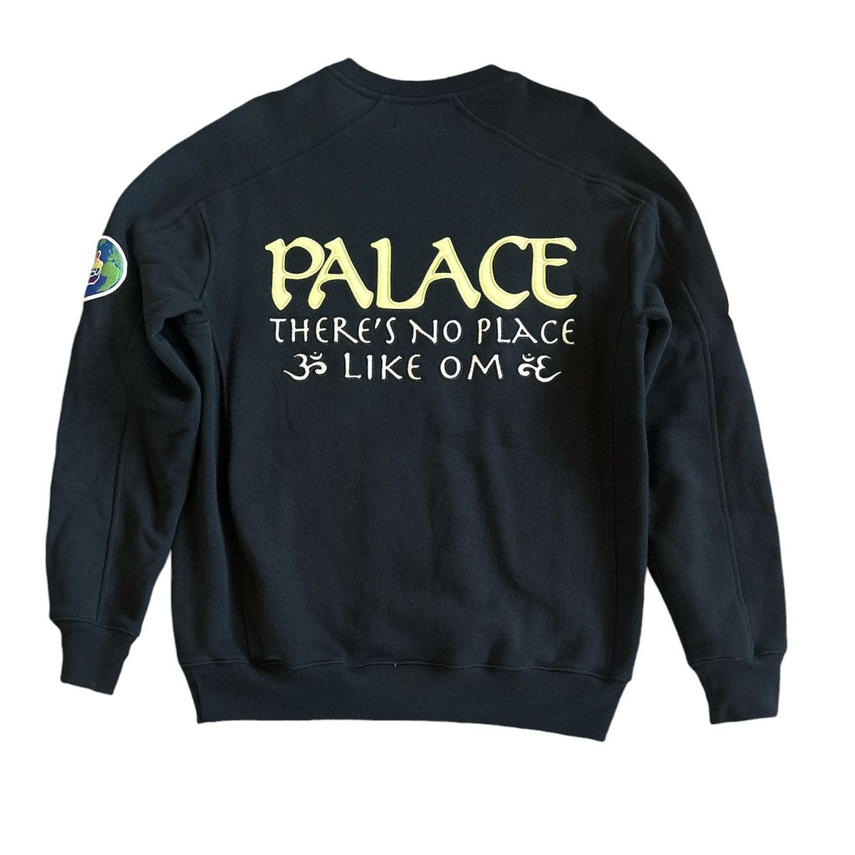Palace SS21 Palace OM Crew Black Long Sleeve Sweater Size: M Size US M / EU 48-50 / 2 - 2 Thumbnail