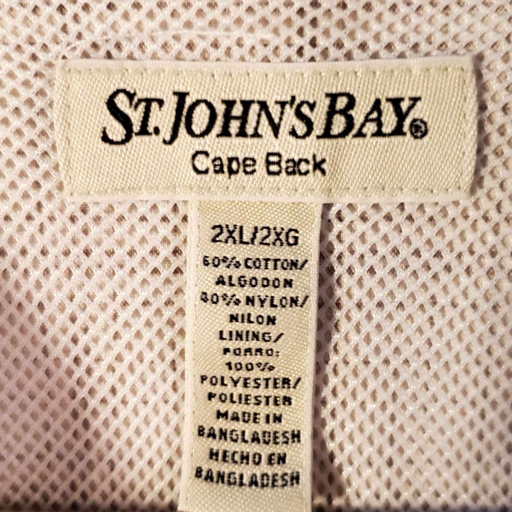 Vintage ST JOHNS BAY Cape Back Shirt Mens 2XL 2XG Plaid Short Sleeve Button Size US XXL / EU 58 / 5 - 2 Thumbnail
