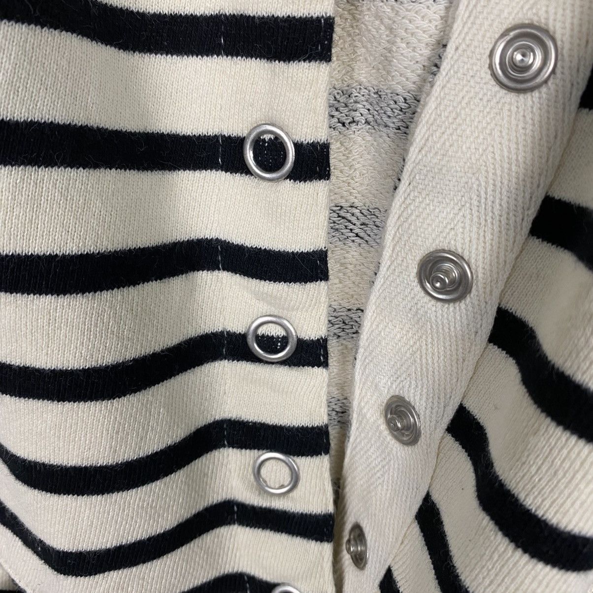 Japanese Brand 📌The Fox Collection Snap Button Cardigan Striped Size US M / EU 48-50 / 2 - 18 Thumbnail