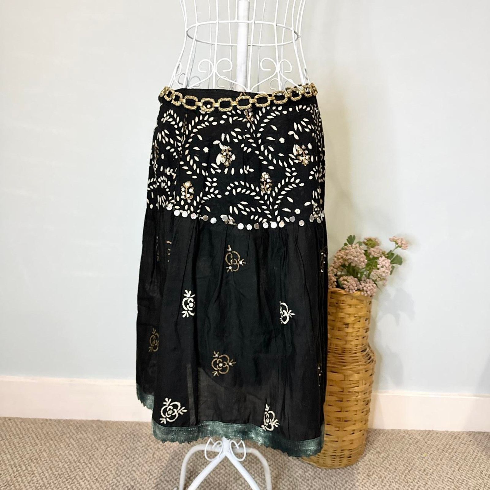 Other The perfect fairy vintage y2k black midi skirt Size 30" / US 8 / IT 44 - 2 Thumbnail