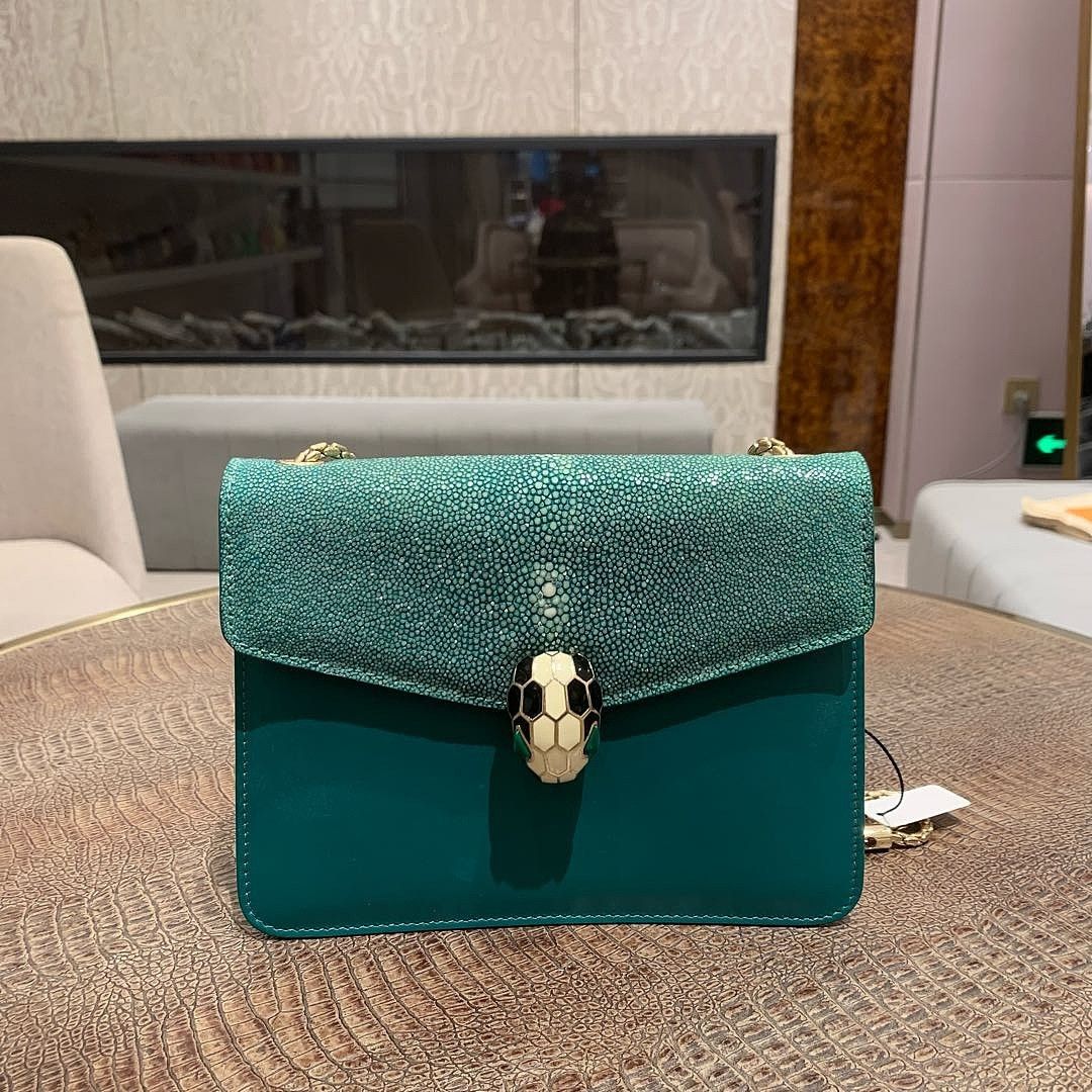 Bvlgari BVLGARI Serpenti Forever Stingray Shoulder Bag Size ONE SIZE - 1 Thumbnail