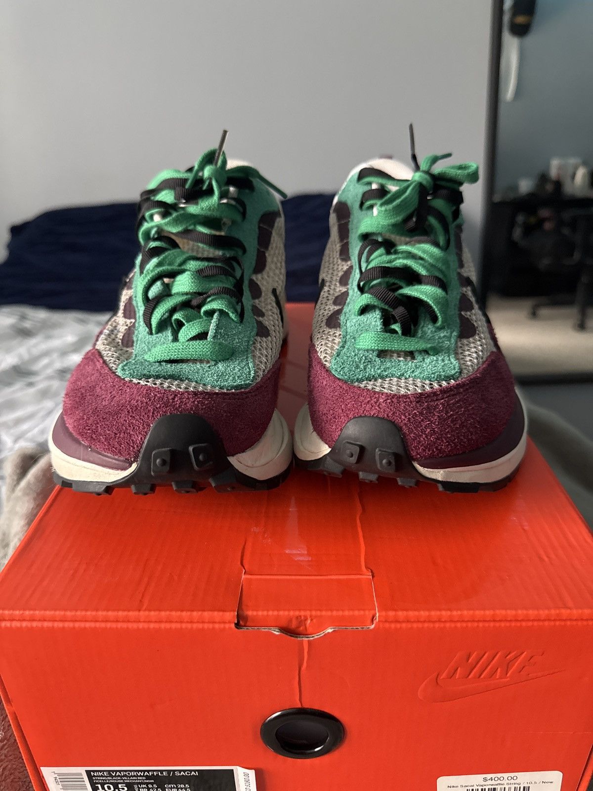 Nike × Sacai Nike Sacai Vaporwaffle Villan Red Size US 10.5 / EU 43-44 - 8 Thumbnail