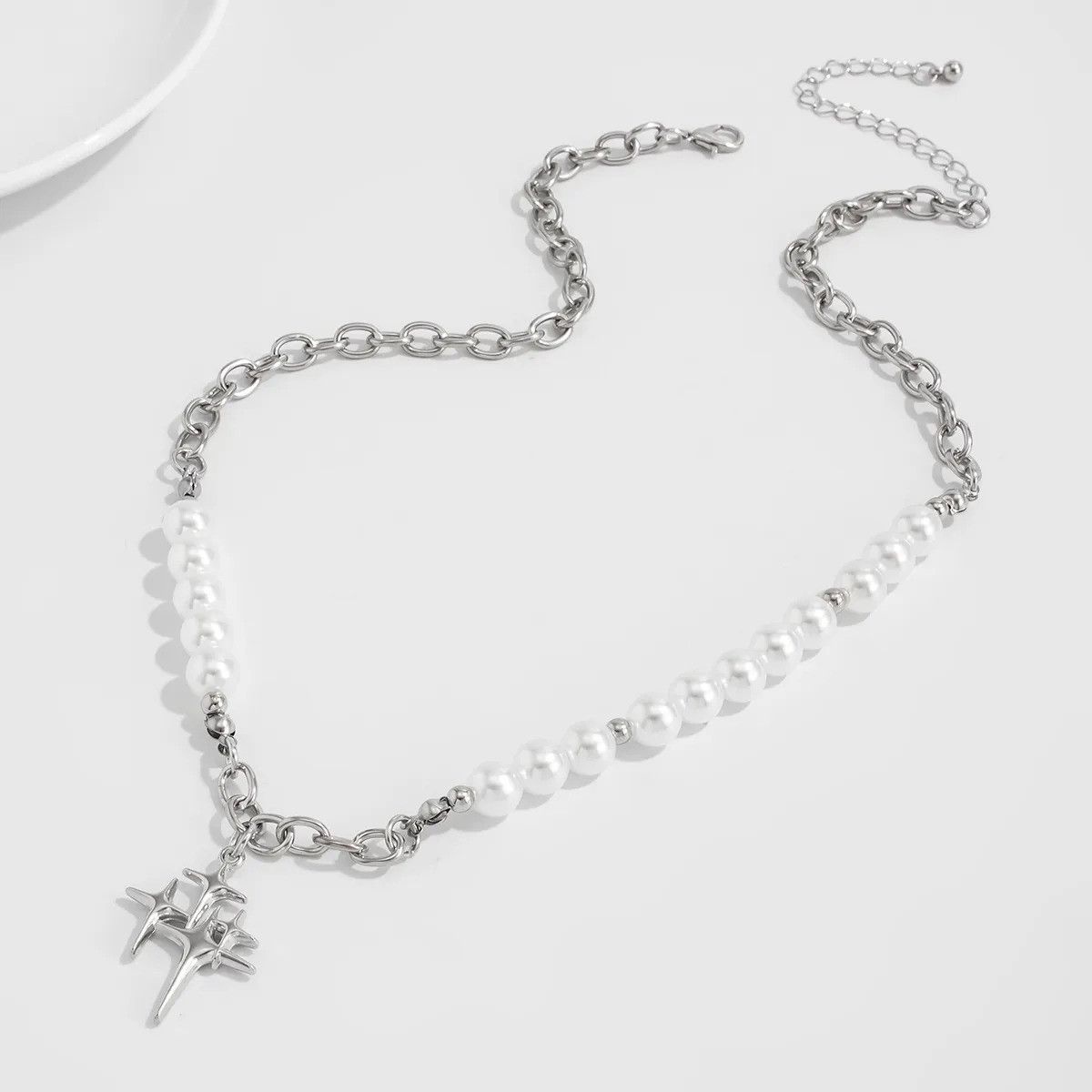 Vintage Pearl Cross Chain Necklace Size ONE SIZE - 6 Thumbnail