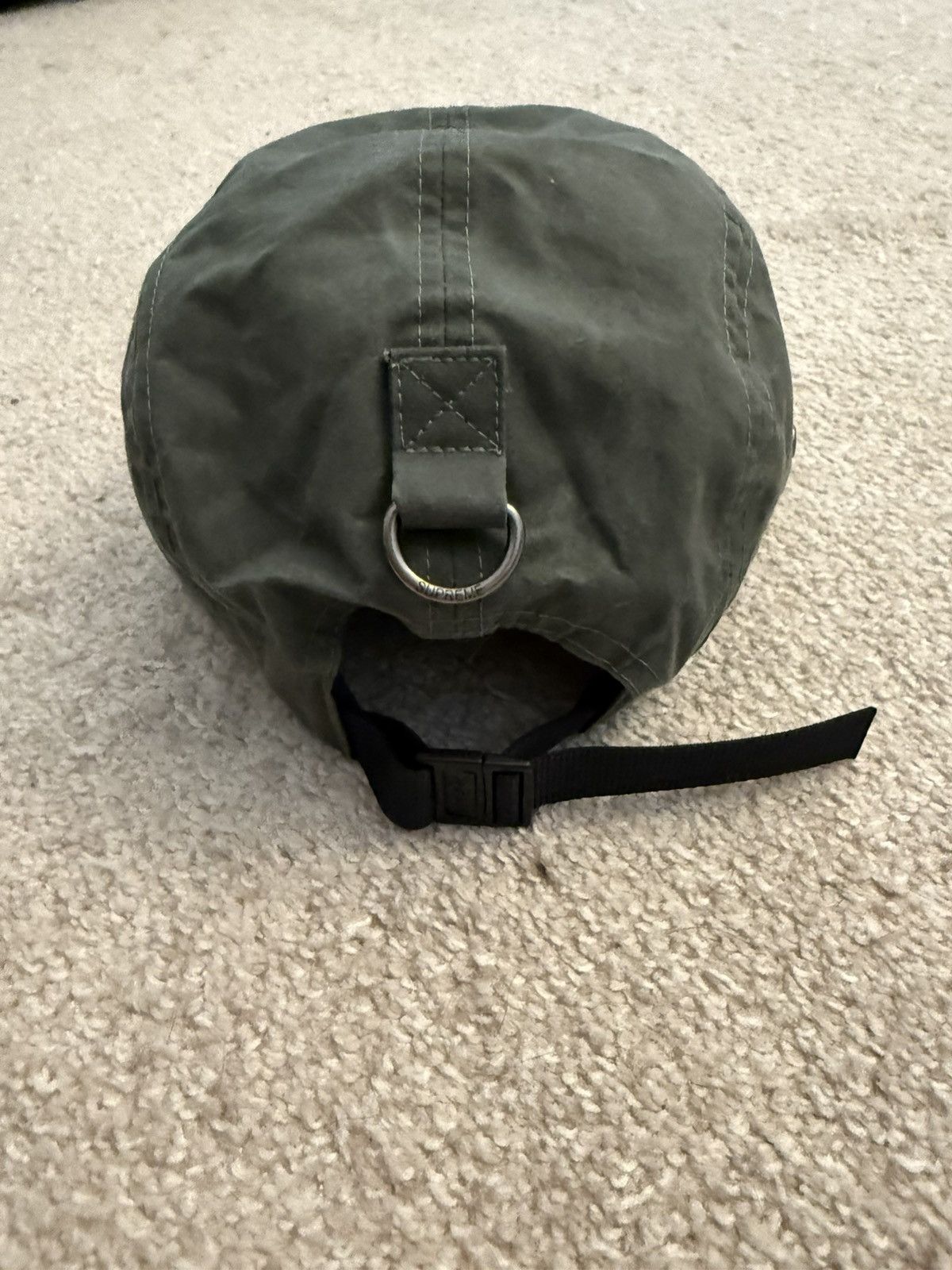 Supreme Waxed Cotton Camp Cap (Olive)