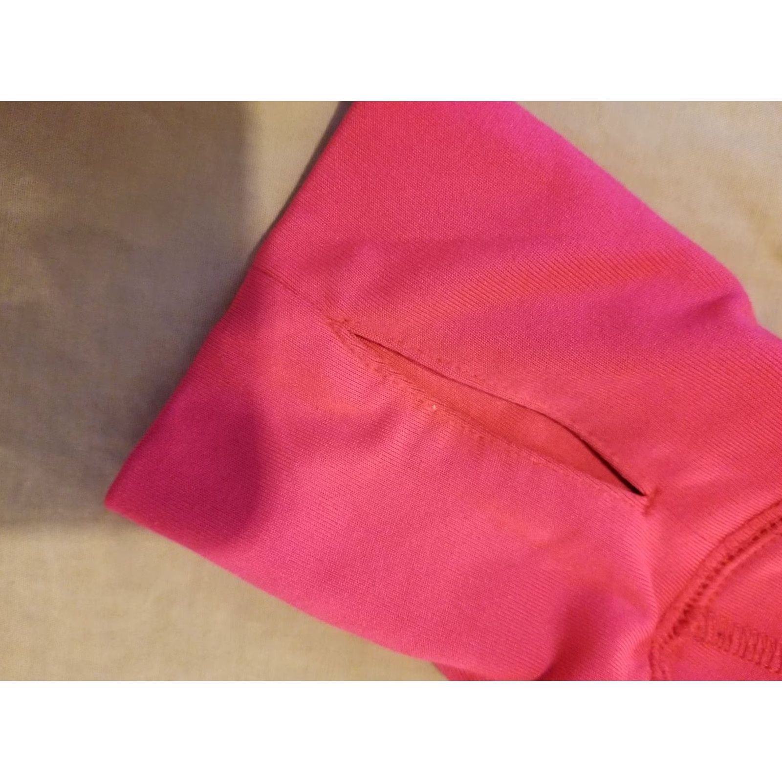 Pinko PINK Shirt Womens Victoria Secret PINK Half Zip Long Sleeve Athletic Small S Pink Zip Shirt Womens Size S / US 4 / IT 40 - 8 Thumbnail