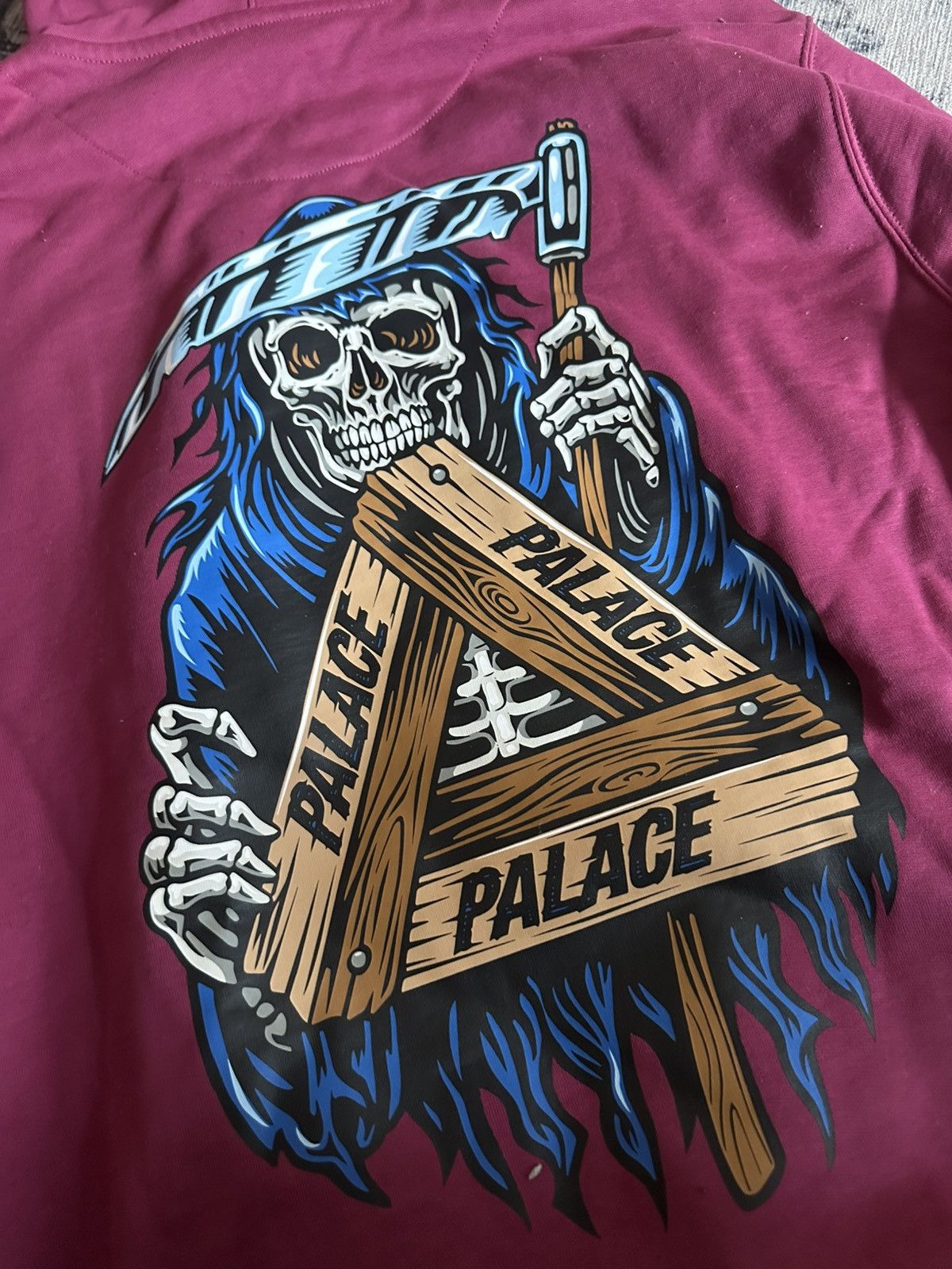 Palace Palace reaper hoodie beetroot hoodie XL Size US XL / EU 56 / 4 - 3 Thumbnail
